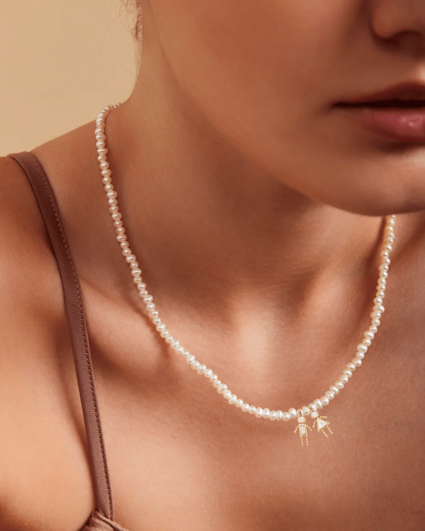 Collier Mini Me Perles Naturelles - Or Jaune Plaqué 18 carats Necklaces magal-dev 