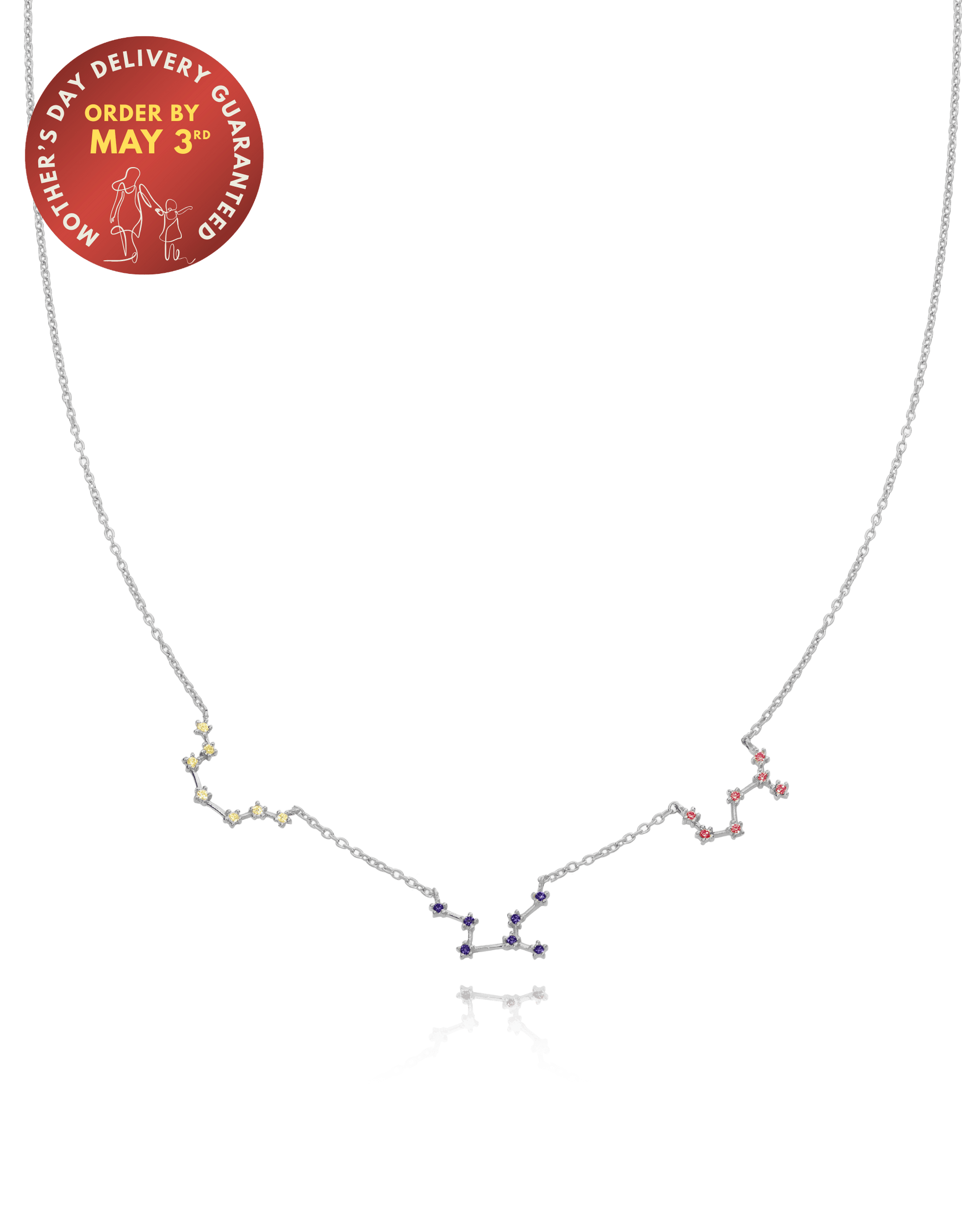 Constellation Birthstone Necklace - 925 Sterling Silver Necklaces magal-dev 