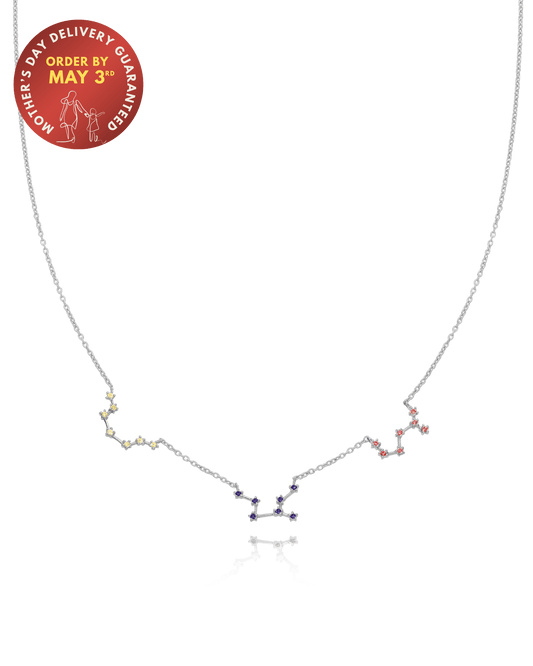Constellation Birthstone Necklace - 925 Sterling Silver Necklaces magal-dev 