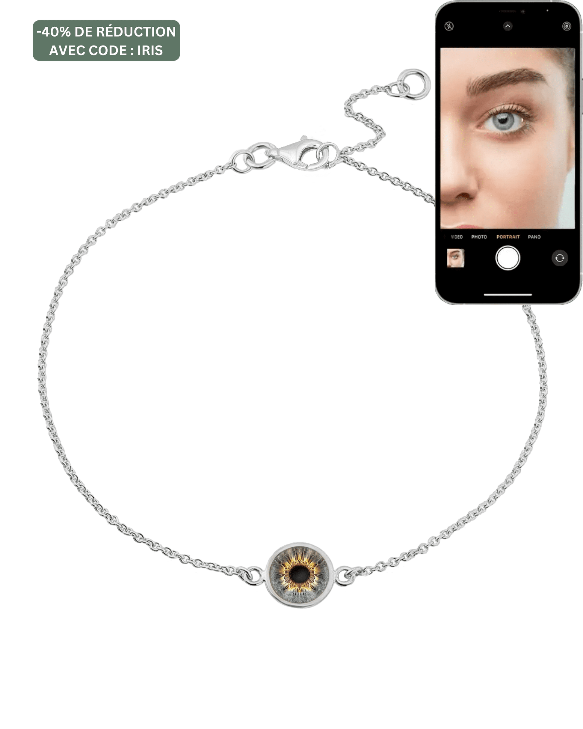 BRACELET MAGAL MY IRIS™ - Argent 925 Necklaces magal-dev 1 Iris 15cm + 2cm 