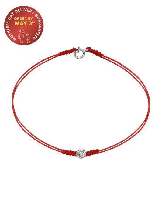 The Classic String of Love with clasp - 14K White Gold Bracelets 14K Solid Gold 