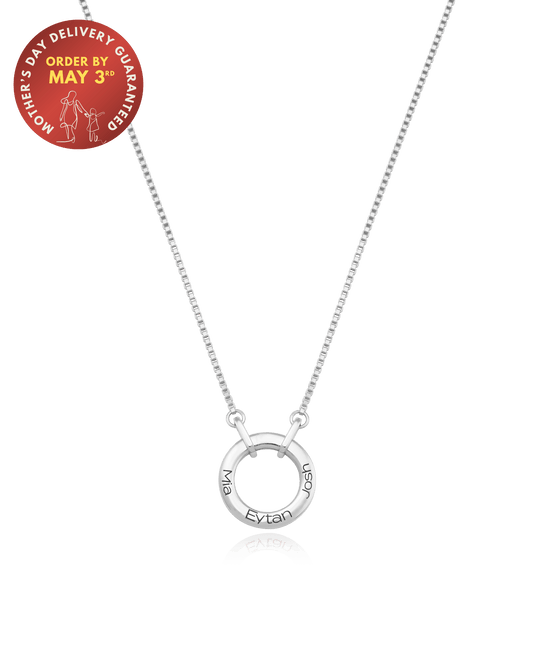 The Family Circle Necklace - 925 Sterling Silver Necklaces magal-dev 
