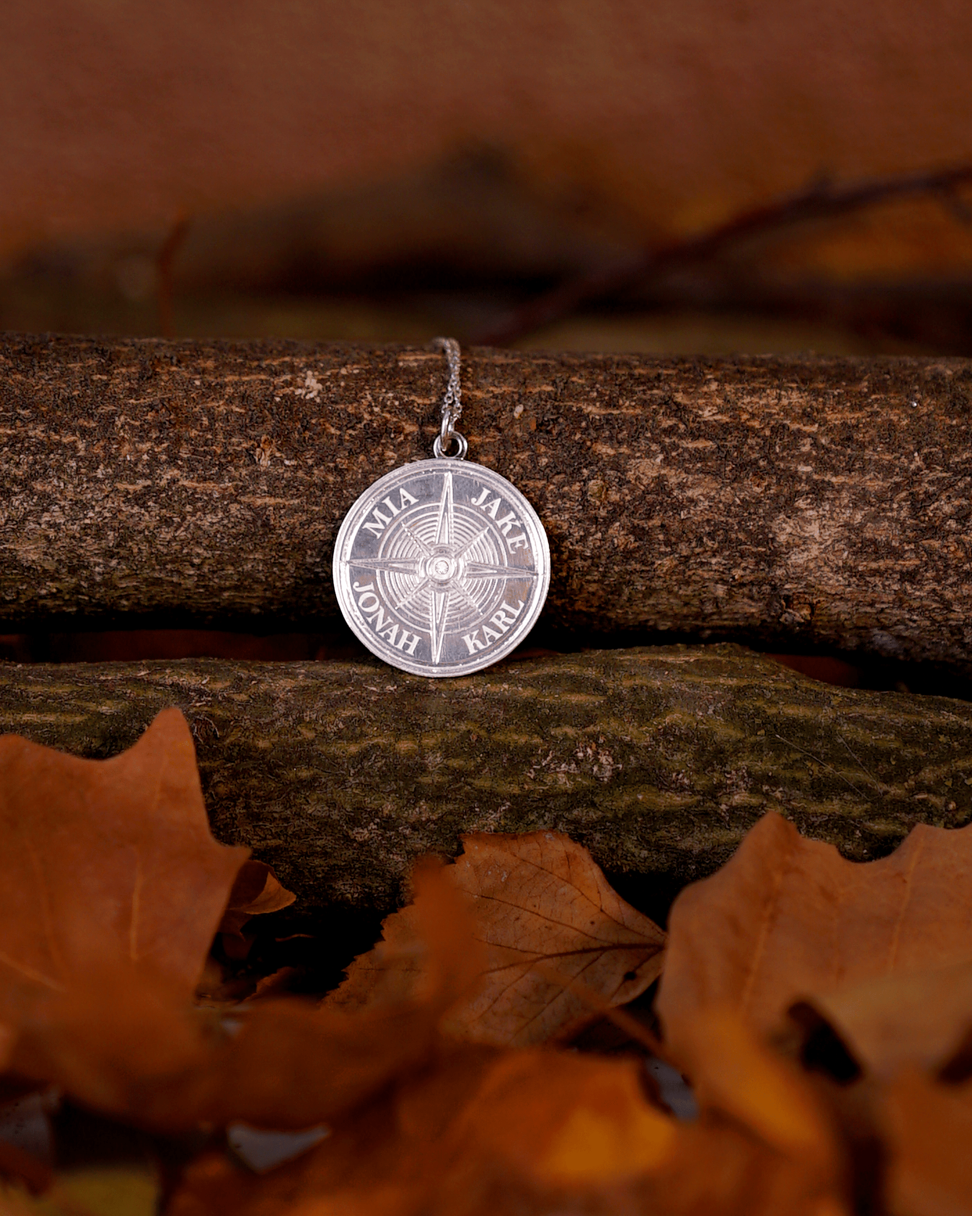 True North Diamond Necklace - 925 Sterling Silver Necklaces magal-dev 