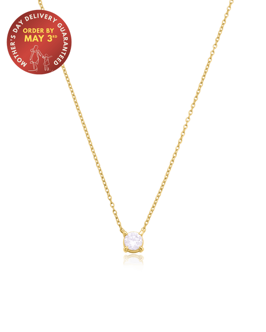 Lab Diamond Necklace - 14K Yellow Gold Necklaces magal-dev 