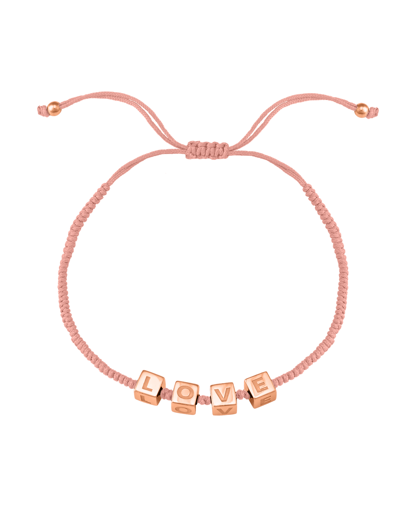 Pink : Alpha Block Bracelet - 18K Gold Vermeil Bracelets magal-dev 