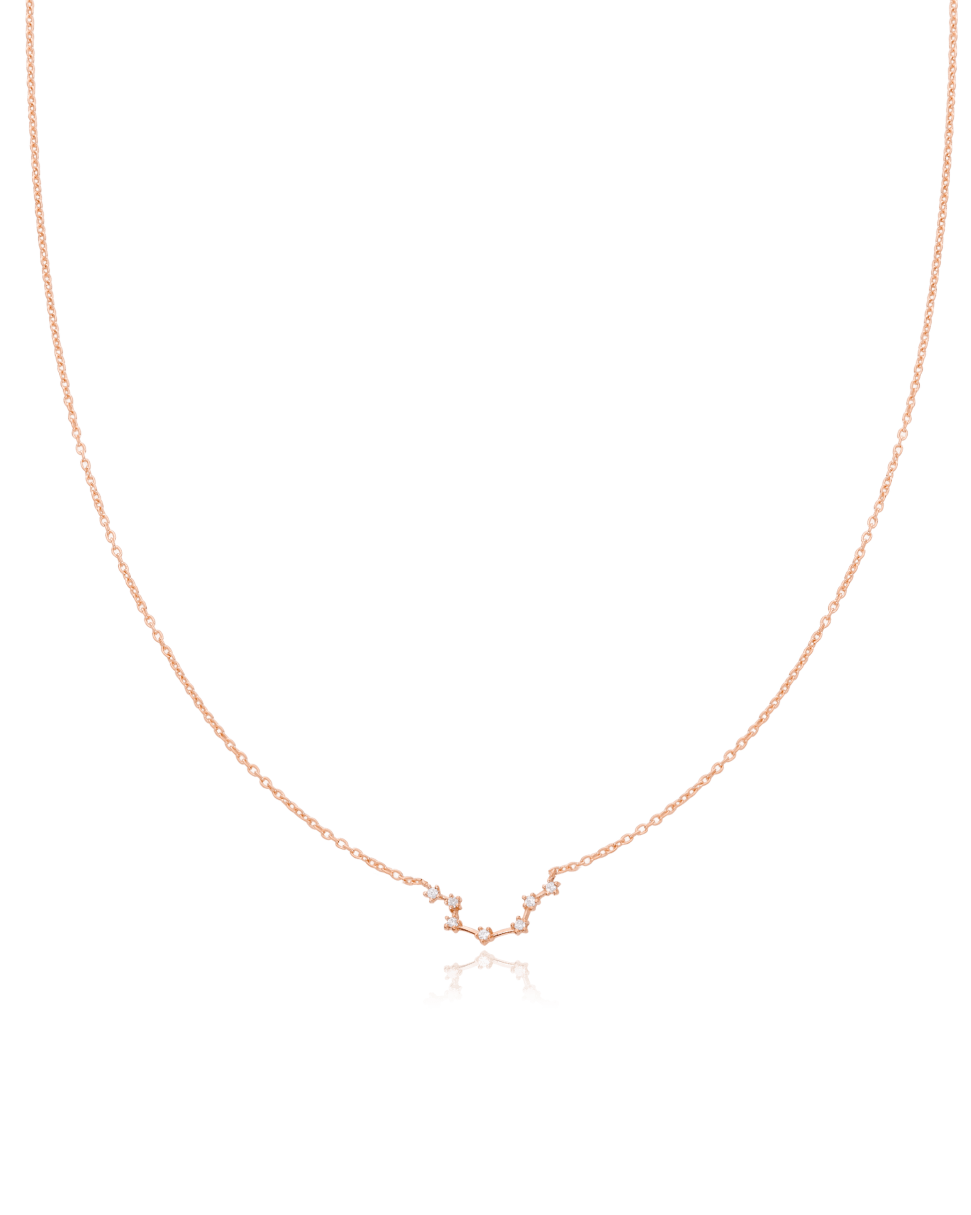 Aquarius Constellation Necklace - 18K Rose Vermeil Necklaces magal-dev 16" 