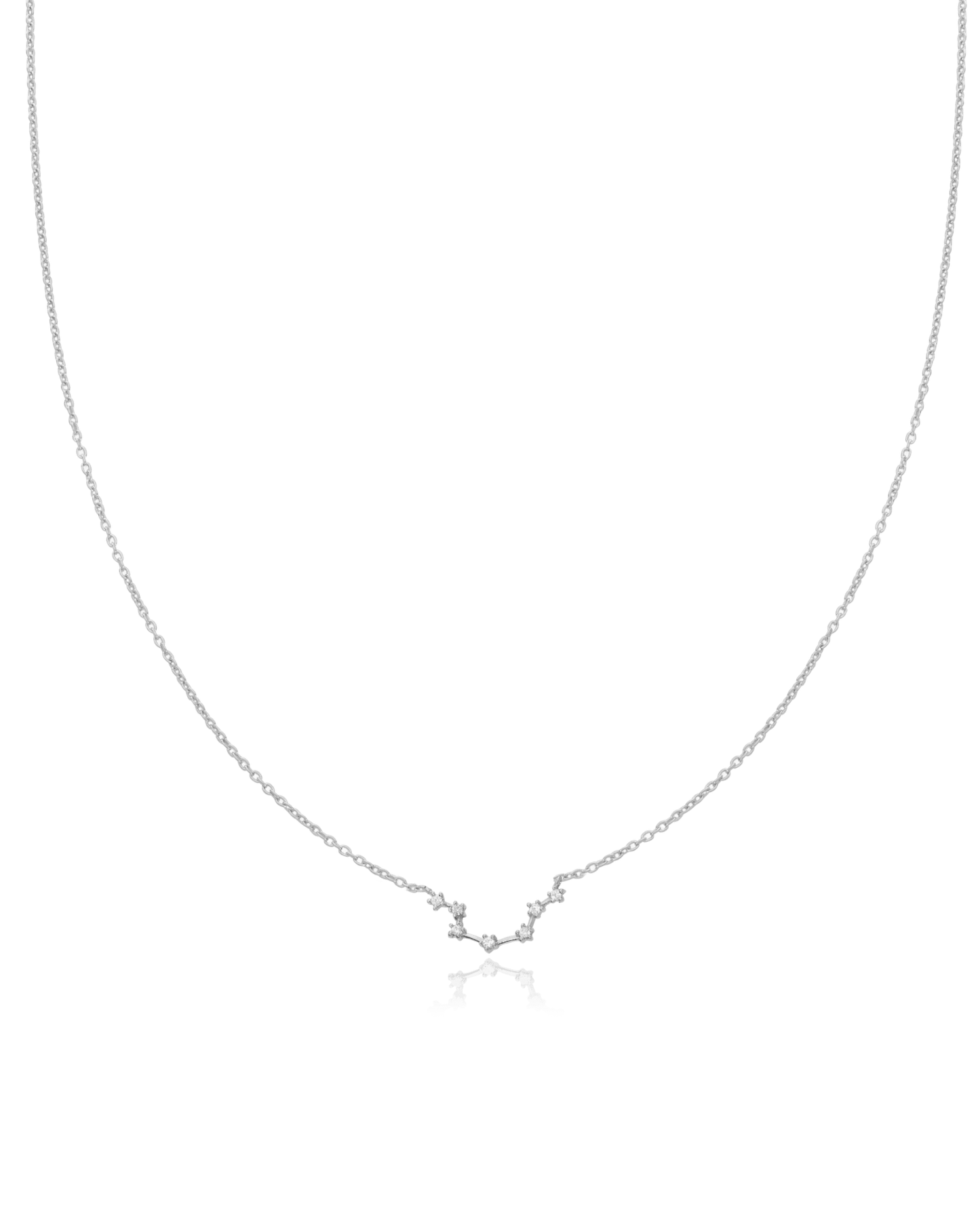 Aquarius Constellation Necklace - 925 Sterling Silver Necklaces magal-dev 16" 