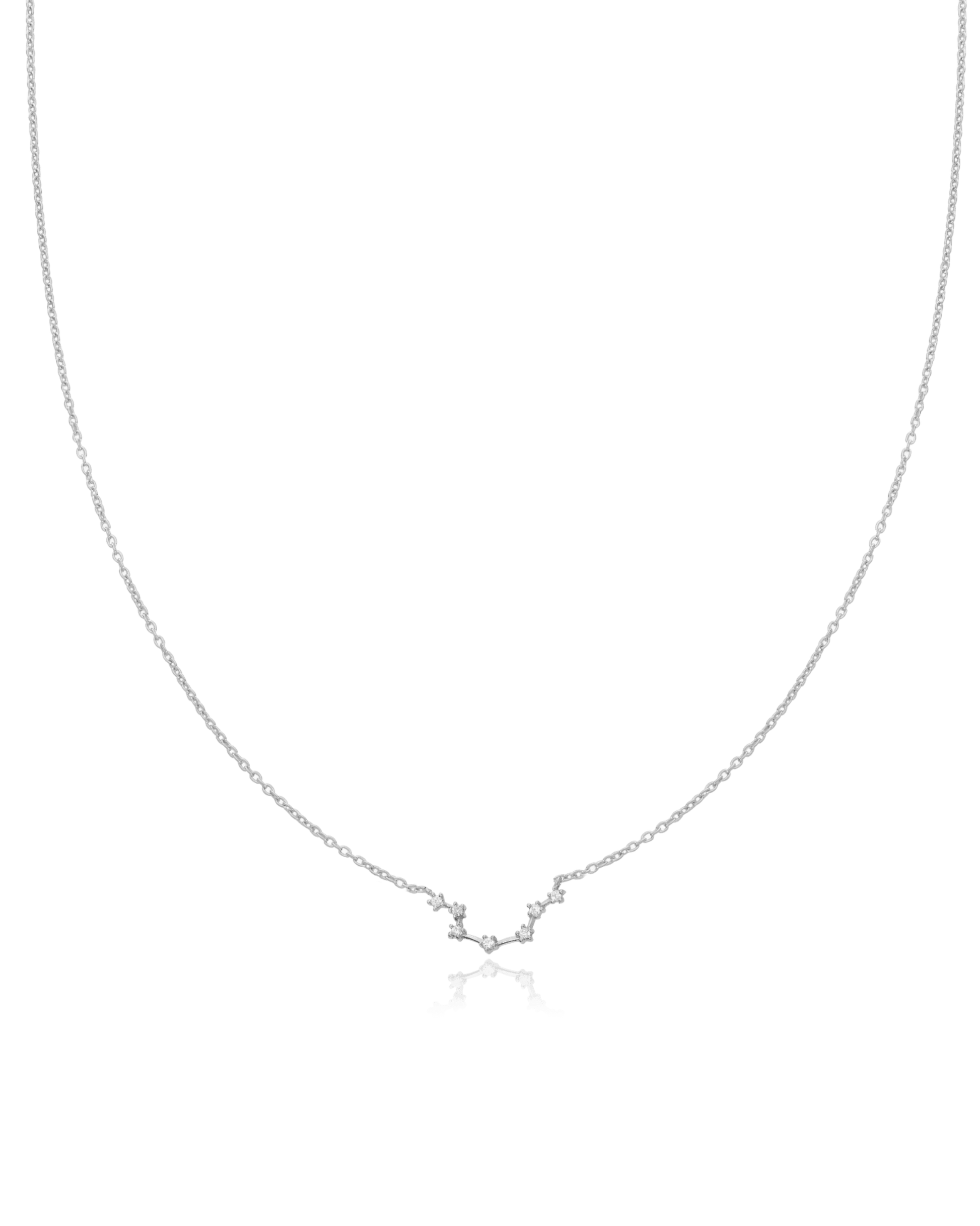 Aquarius Constellation Necklace - 925 Sterling Silver Necklaces magal-dev 16" 