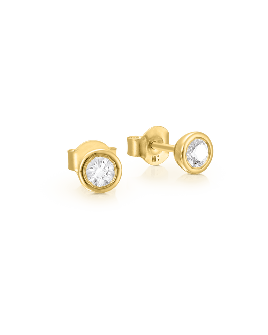 Betty Diamond Earrings - 14K Yellow Gold Earrings magal-dev 0.10 tcw 