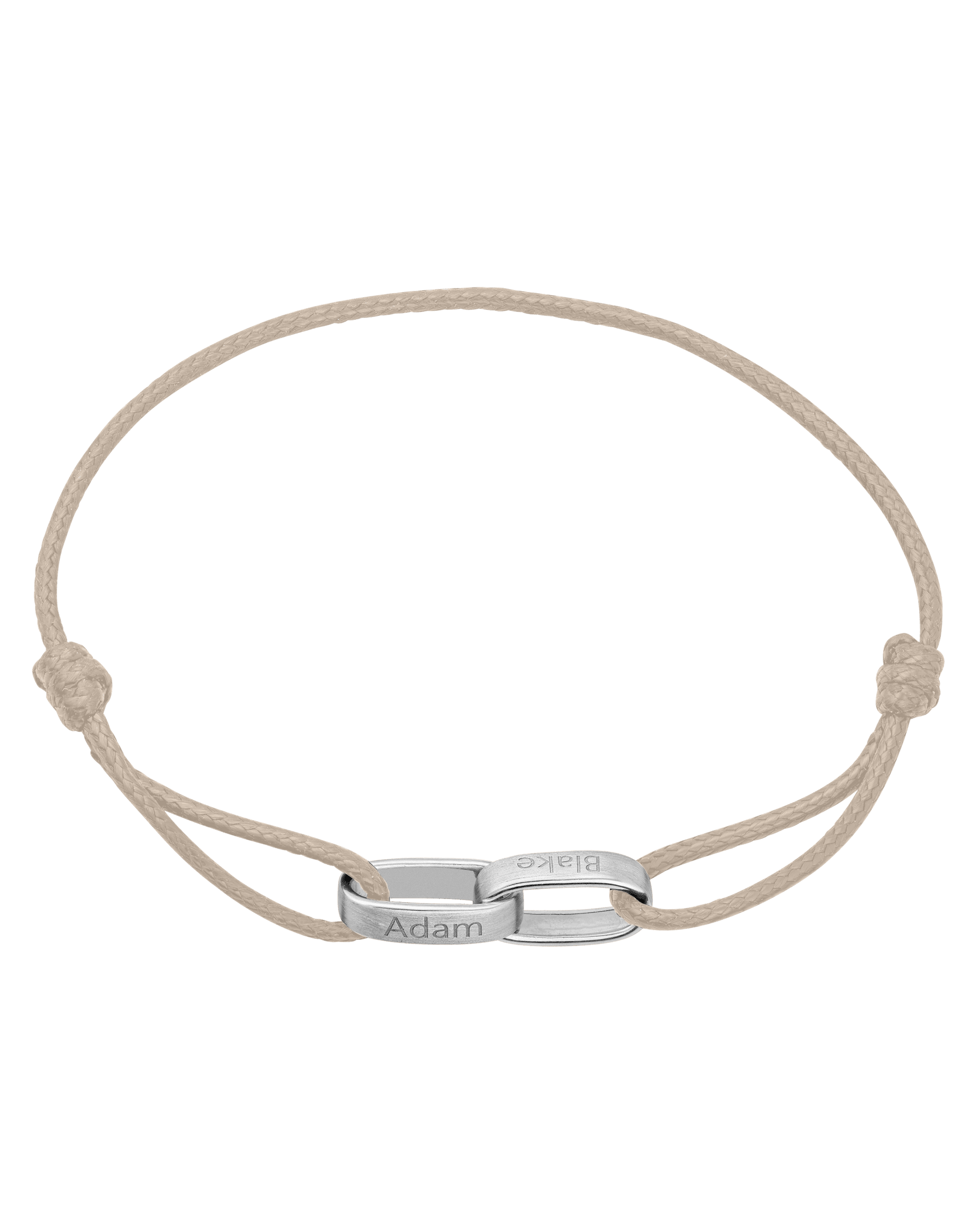 Bracelet Cooper - Argent 925 Bracelets magal-dev Beige 1 Nom Ajustable de 19 cm à 26.7 cm