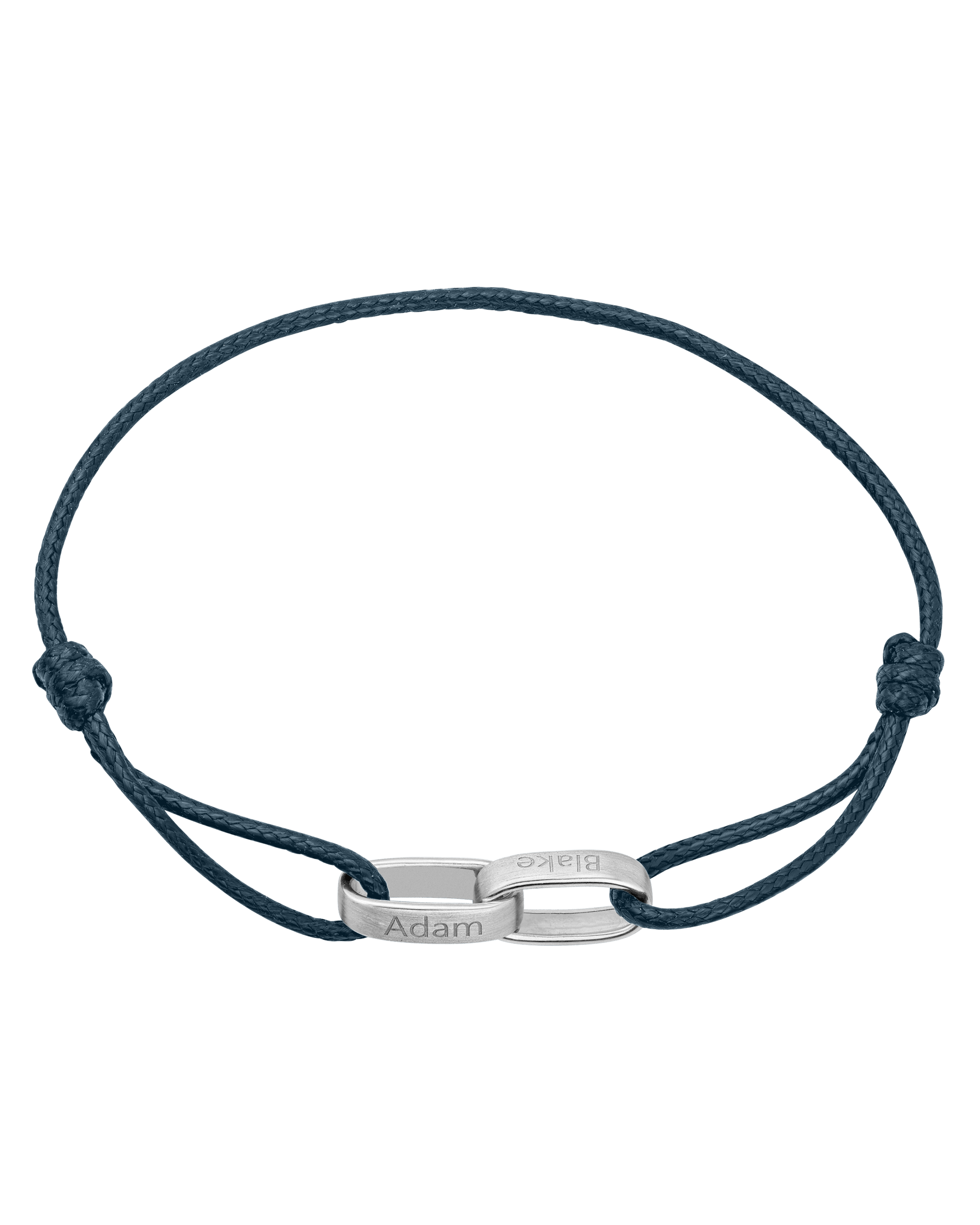 Cooper Bracelet - 925 Sterling Silver Bracelets magal-dev Indigo 1 Name Adjustable 7.5"-10.5"