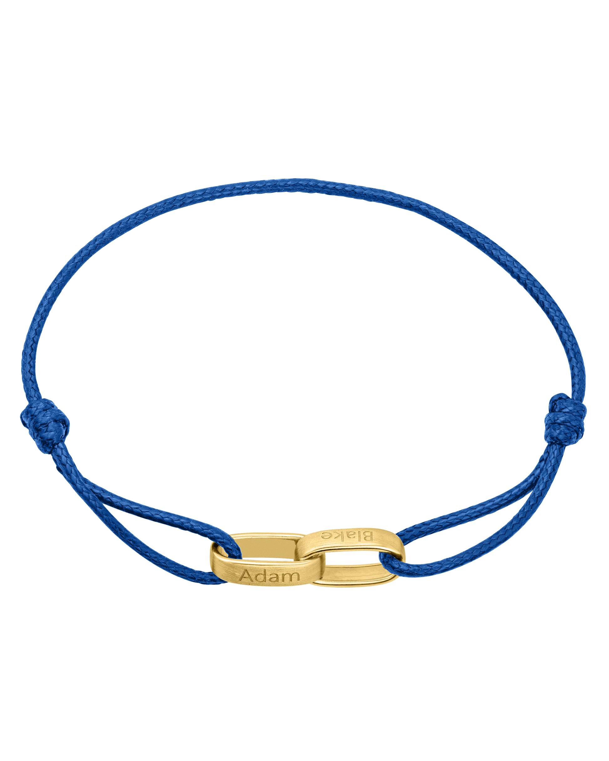 Cooper Bracelet - 18K Gold Vermeil Bracelets magal-dev Blue 1 Name Adjustable 7.5"-10.5"