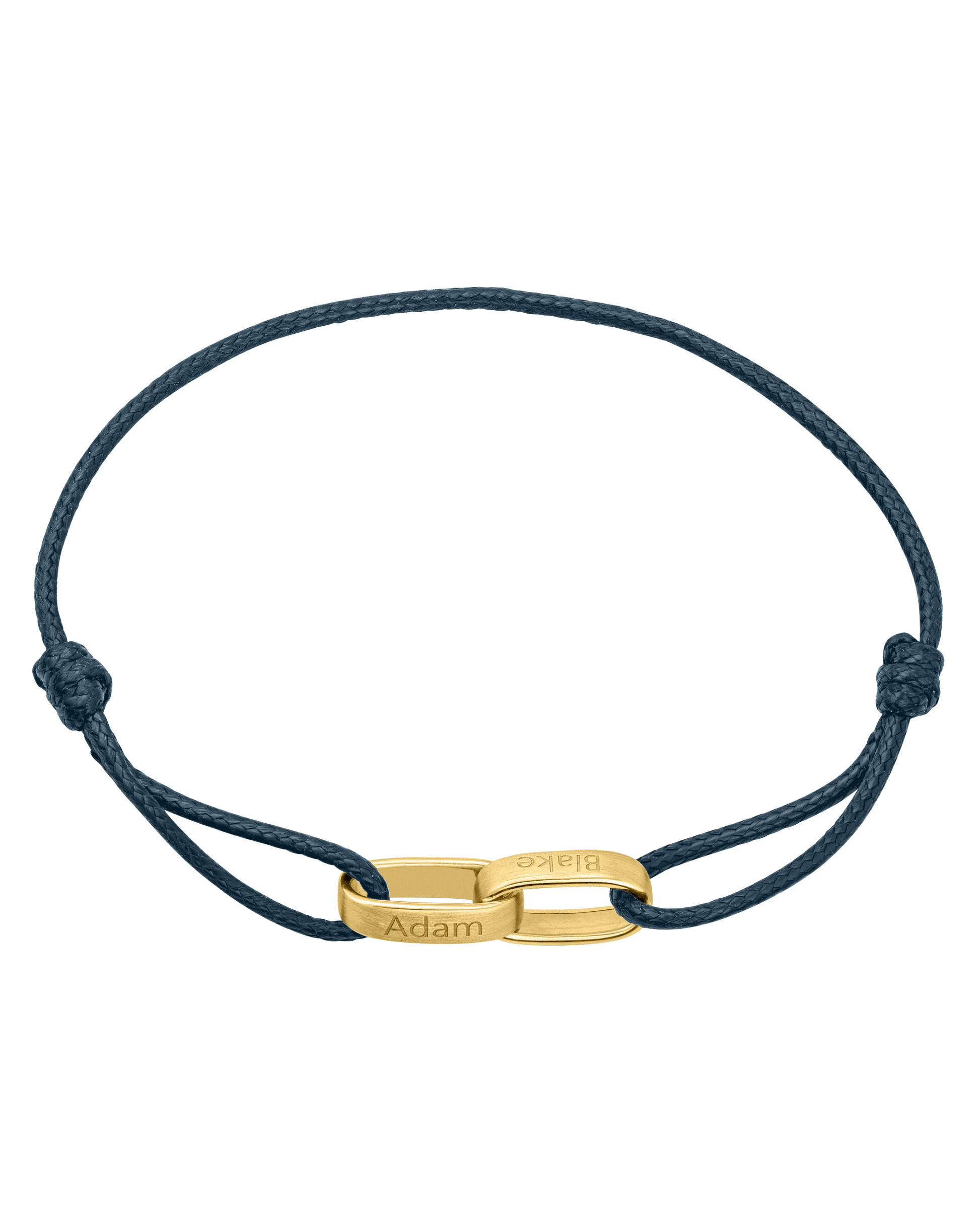 Cooper Bracelet - 18K Gold Vermeil Bracelets magal-dev Indigo 1 Name Adjustable 7.5"-10.5"