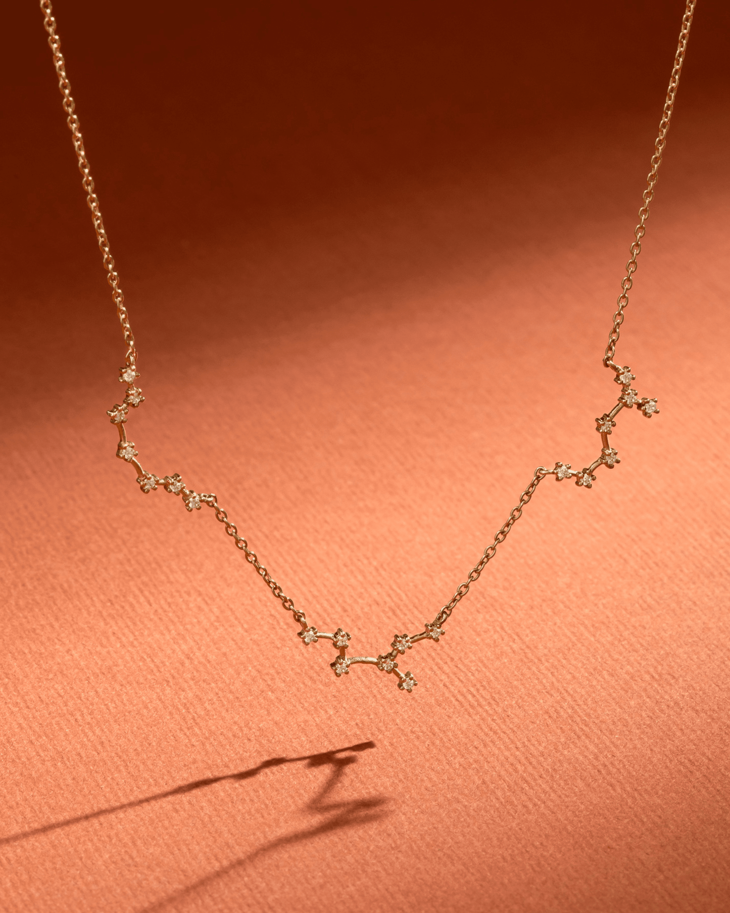 Constellation Necklace with Diamonds - 14K Yellow Gold Necklaces magal-dev 