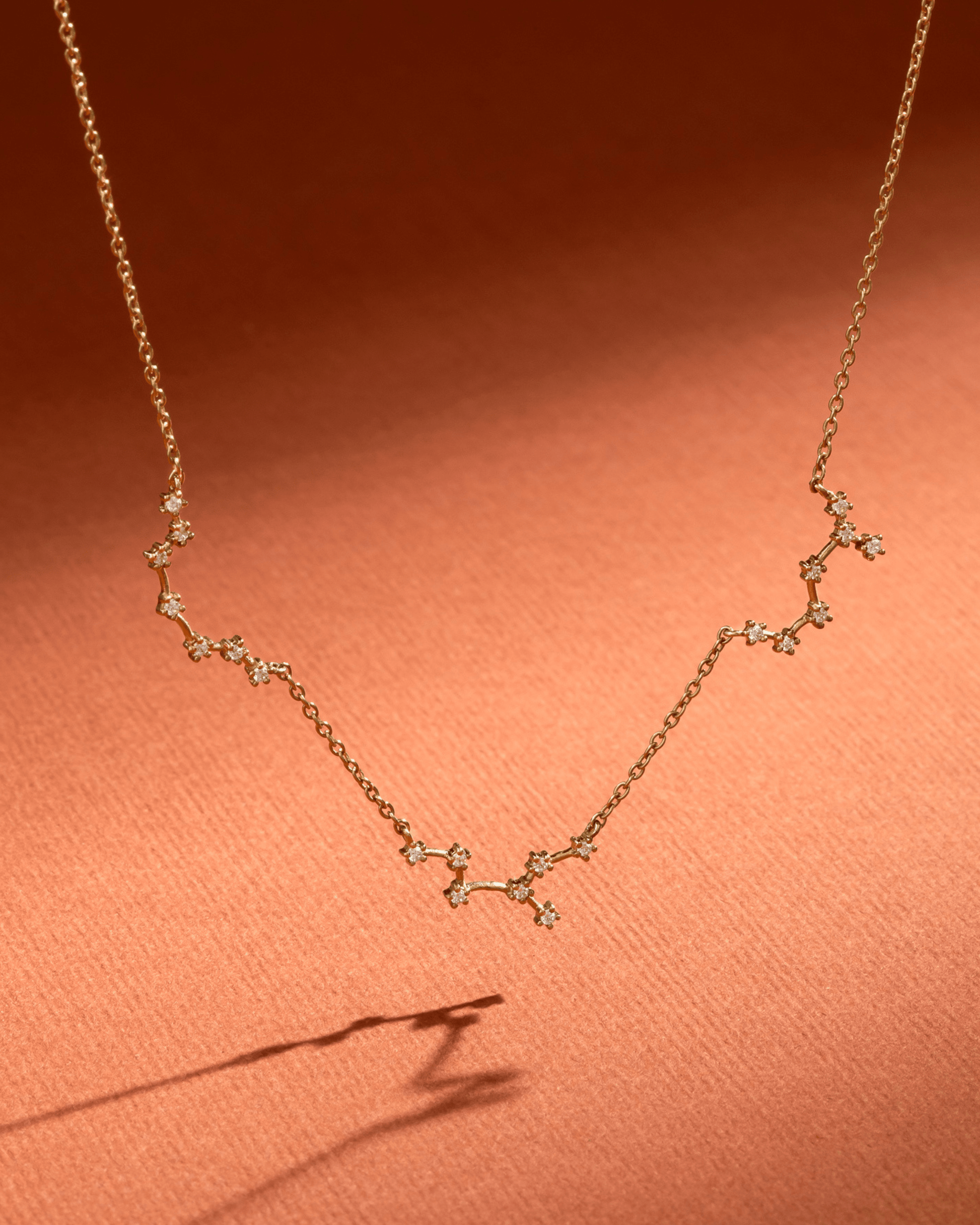 Constellation Necklace with Diamonds - 18K Gold Vermeil Necklaces magal-dev 