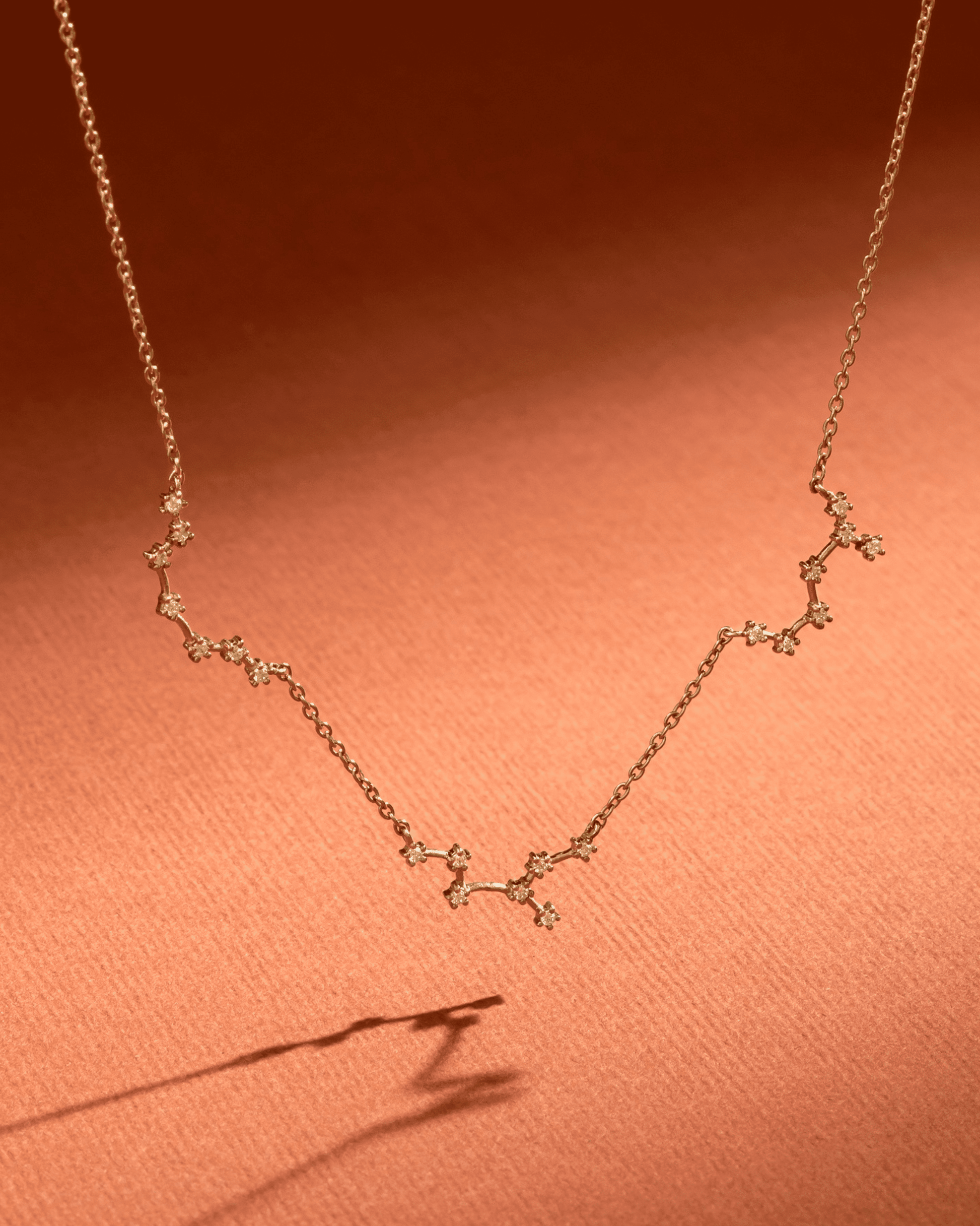 Constellation Necklace with Diamonds - 18K Gold Vermeil Necklaces magal-dev 