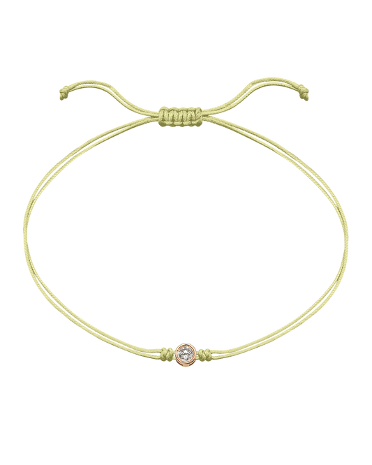 Le Classique String of Love Summer Édition - Or Rose 14 carats Bracelets magal-dev Tropical Cosmopolitan - Jaune Pâle Large: 0.10 carats 