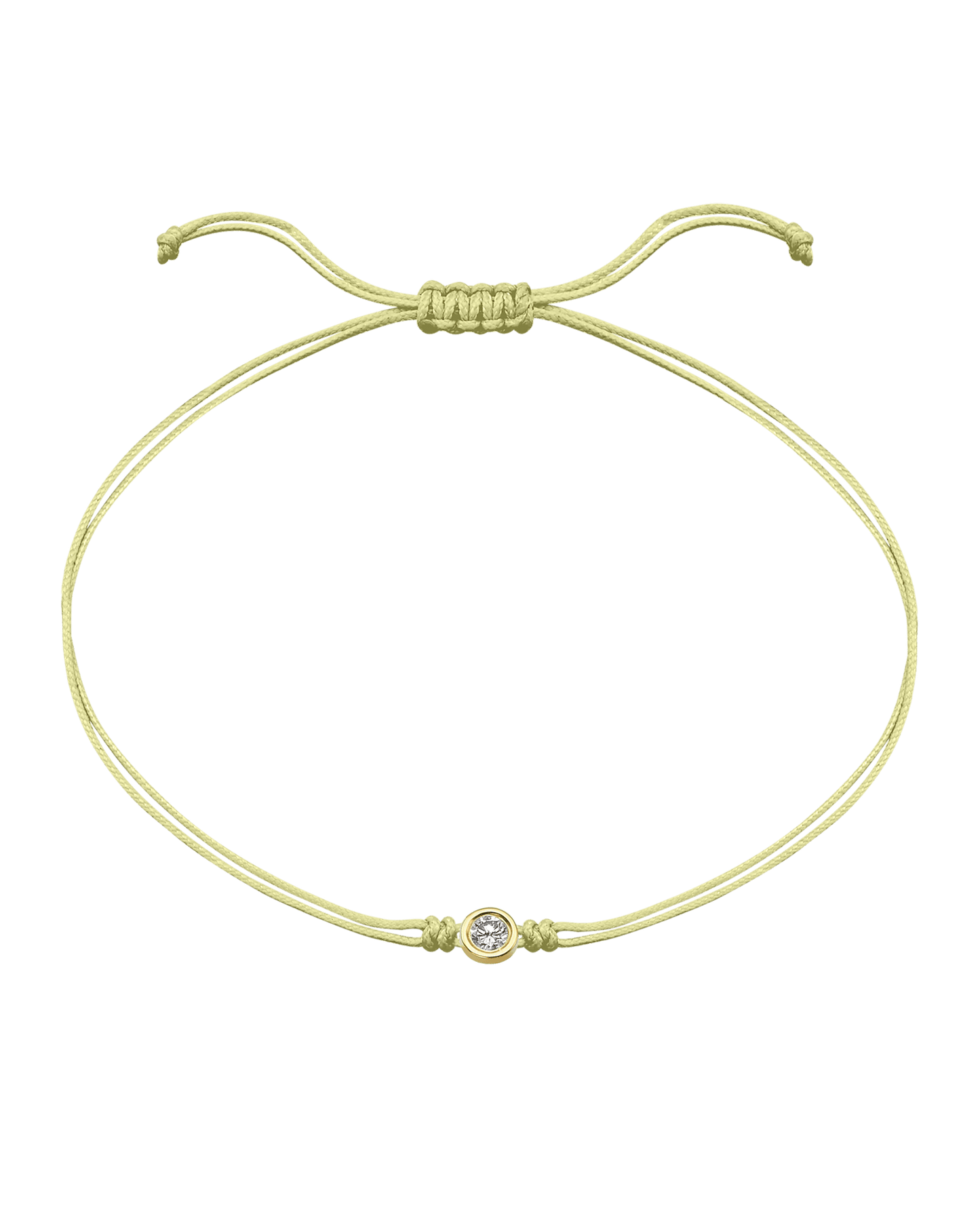 Summer Edition : The Classic String of Love - 14K Yellow Gold Bracelets magal-dev Tropical Cosmopolitan - Light Yellow Large: 0.10ct 