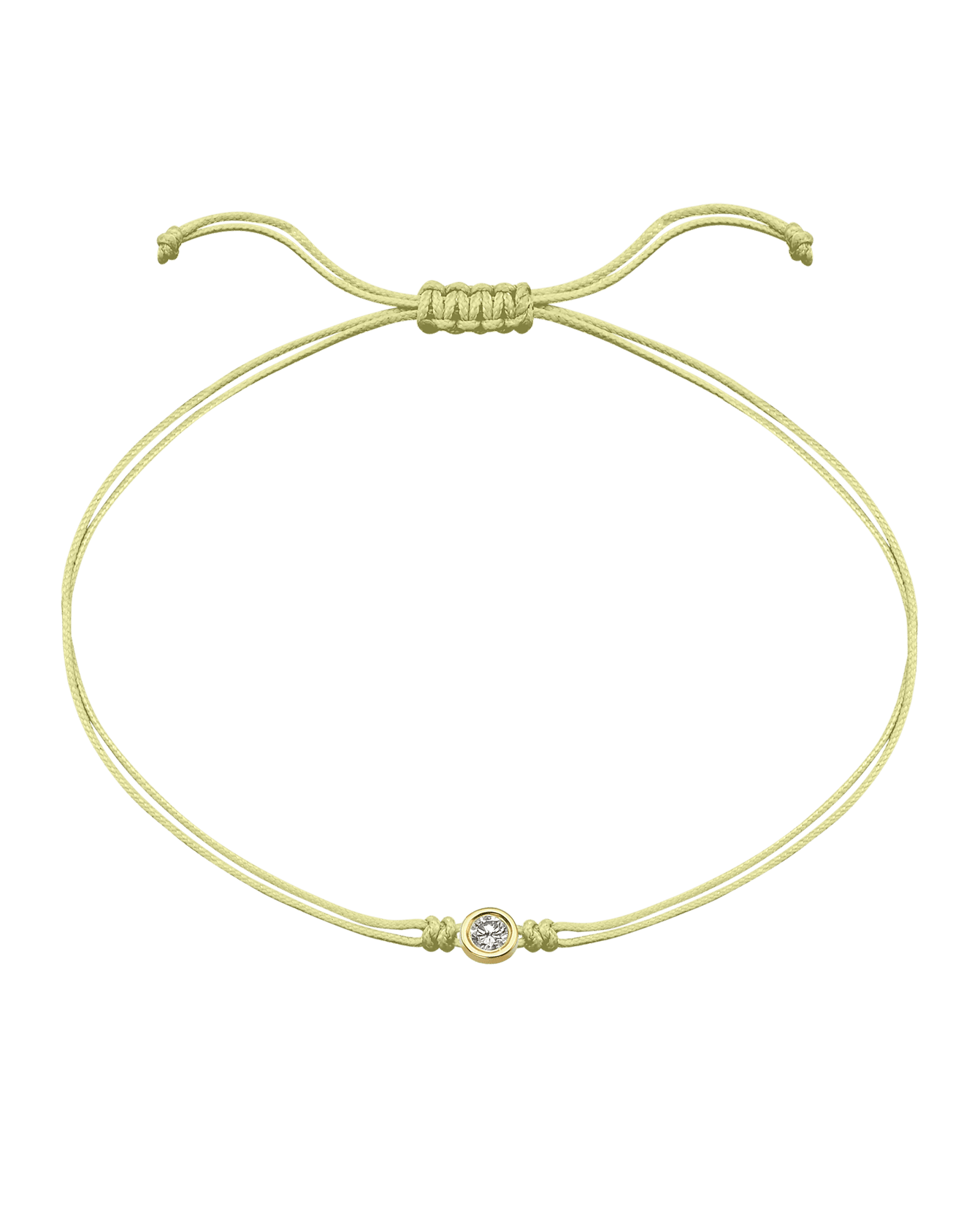 Le Classique String of Love Summer Édition - Or Jaune 14 carats Bracelets magal-dev Tropical Cosmopolitan - Jaune Pâle Large: 0.10 carats 