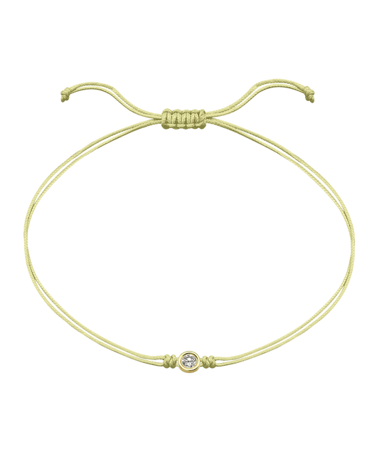 Le Classique String of Love Summer Édition - Or Jaune 14 carats Bracelets magal-dev Tropical Cosmopolitan - Jaune Pâle Large: 0.10 carats 