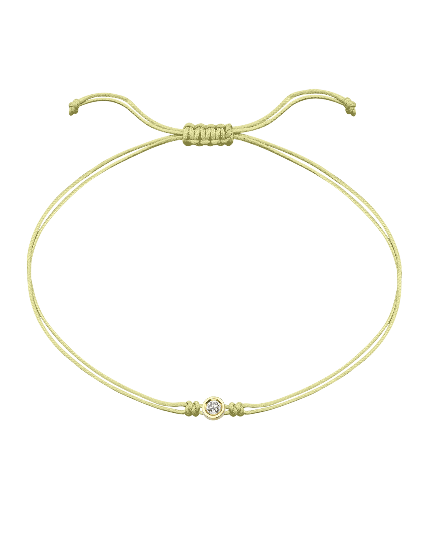 Le Classique String of Love Summer Édition - Or Jaune 14 carats Bracelets magal-dev Tropical Cosmopolitan - Jaune Pâle Medium: 0.05 carats 