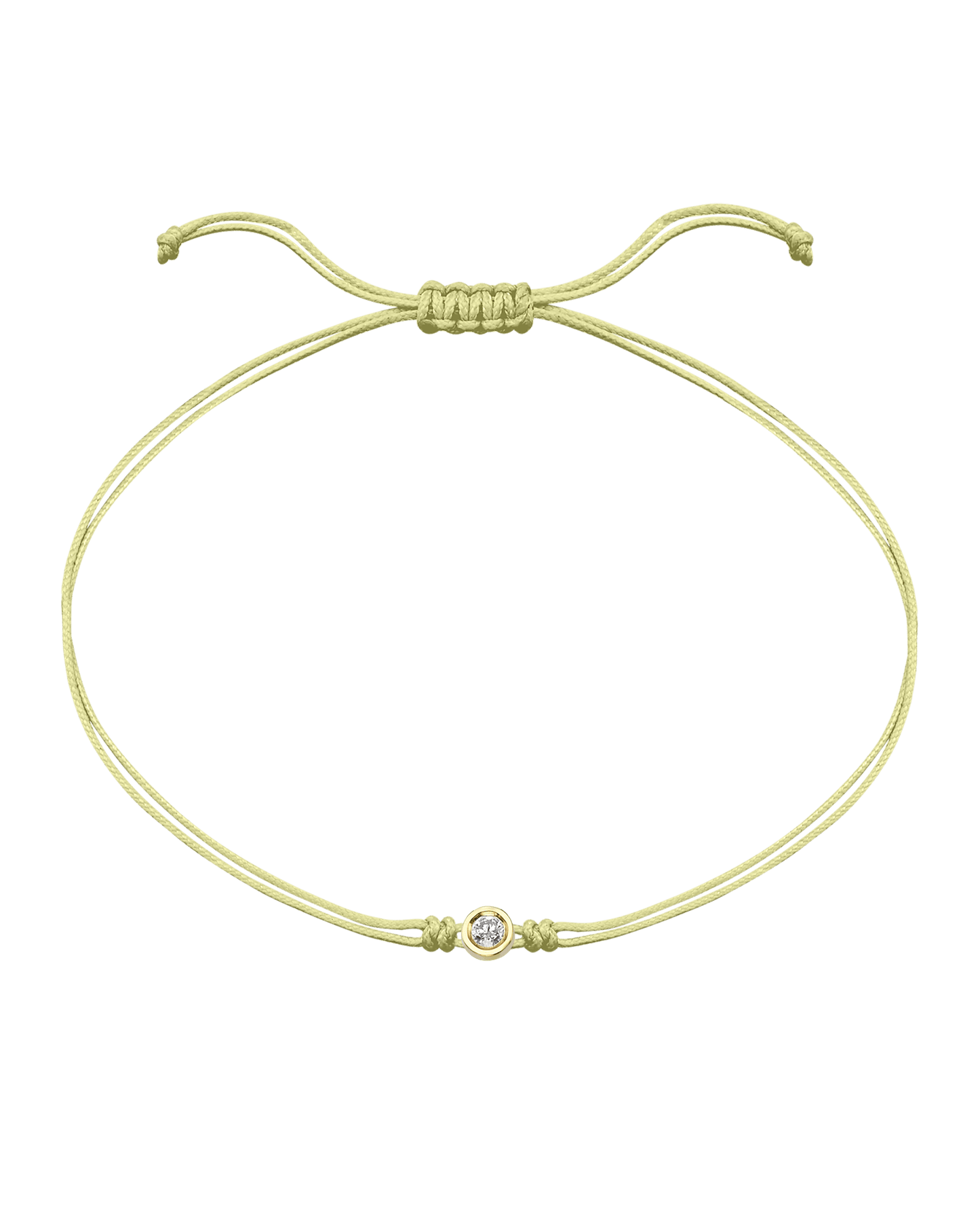 The Classic String of Love - 14K Yellow Gold Bracelets magal-dev Light Yellow Medium: 0.05ct 