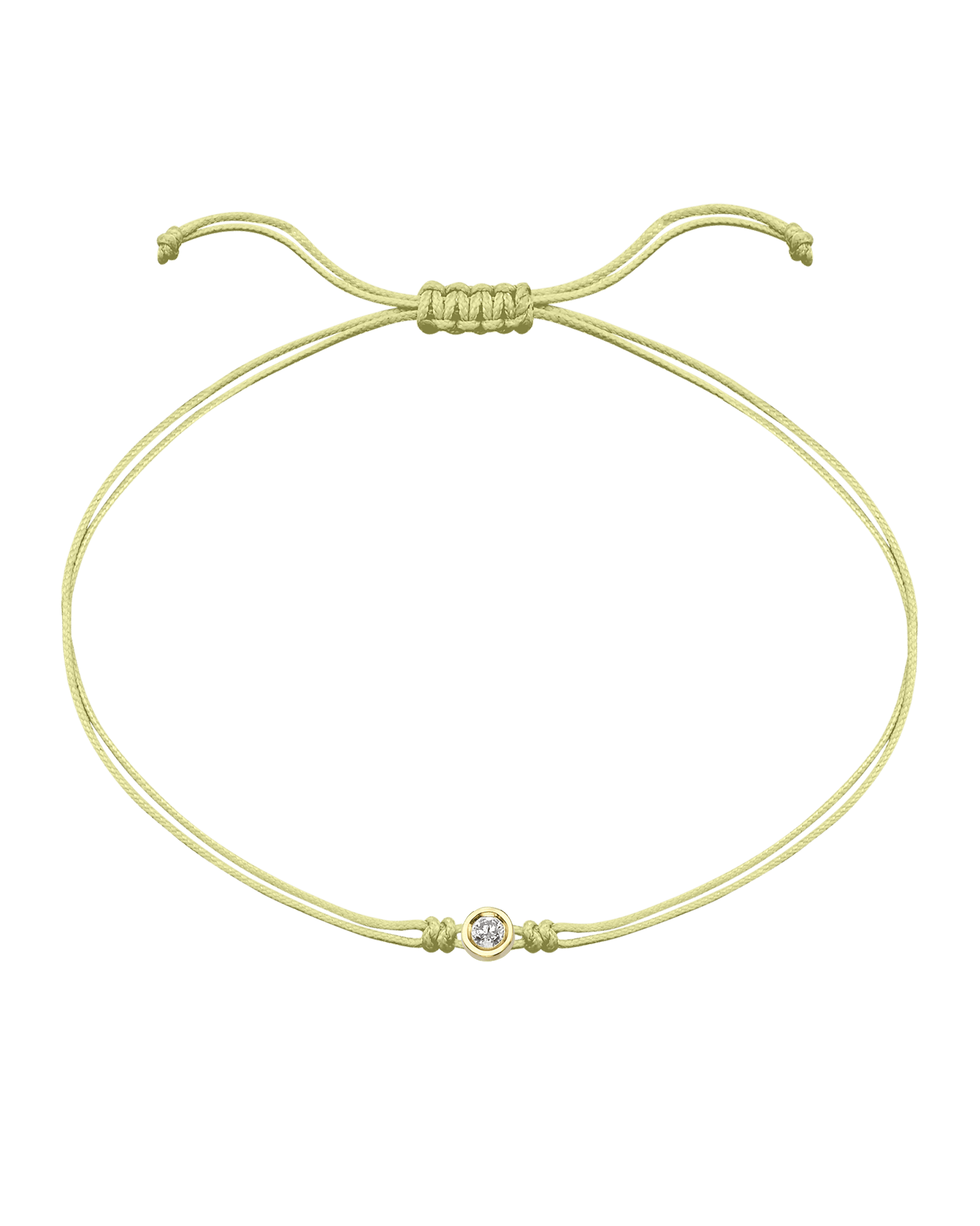 The Classic String of Love - 14K Yellow Gold Bracelets magal-dev Light Yellow Medium: 0.05ct 