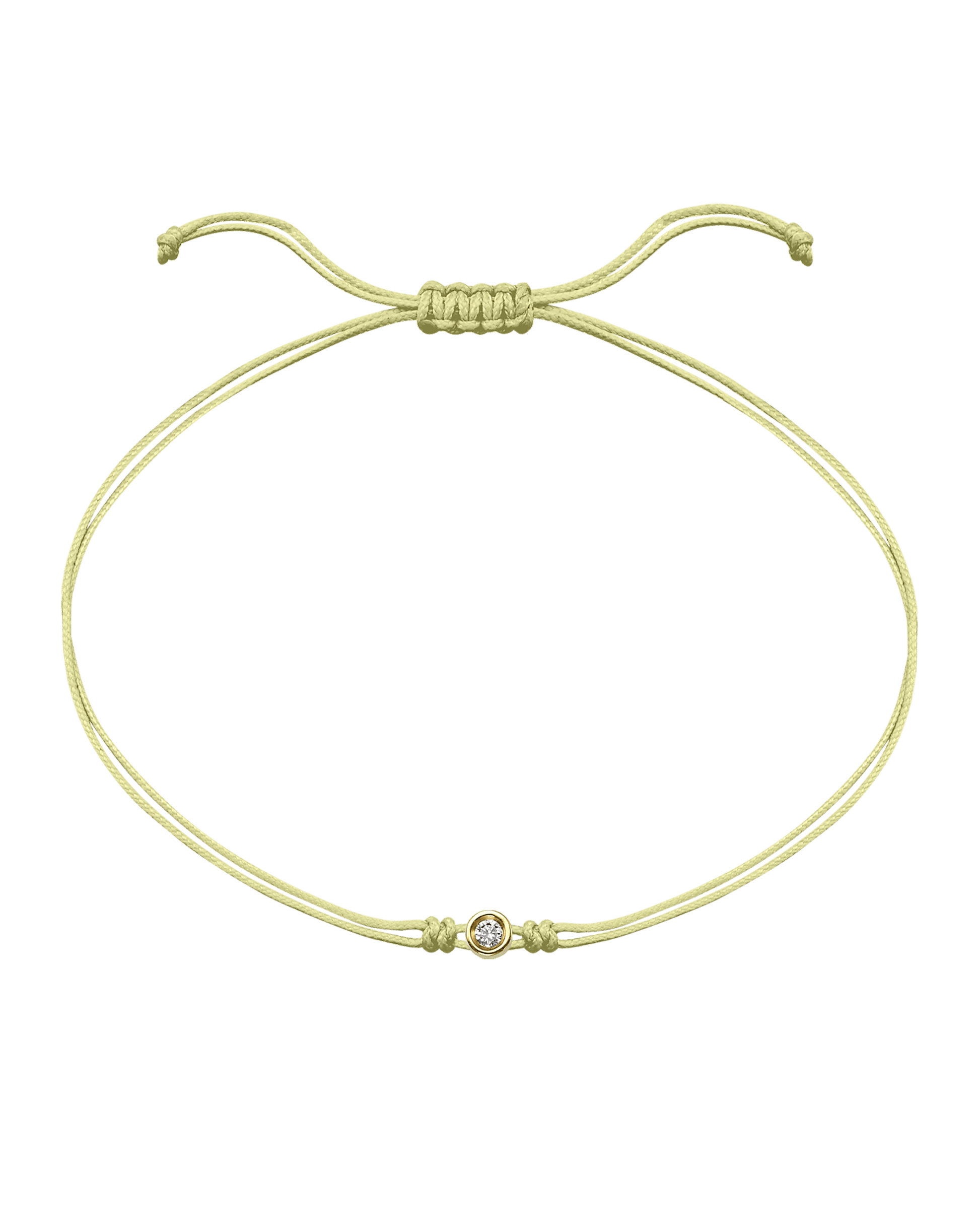 Summer Edition : The Classic String of Love - 14K Yellow Gold Bracelets magal-dev Tropical Cosmopolitan - Light Yellow Small: 0.03ct 