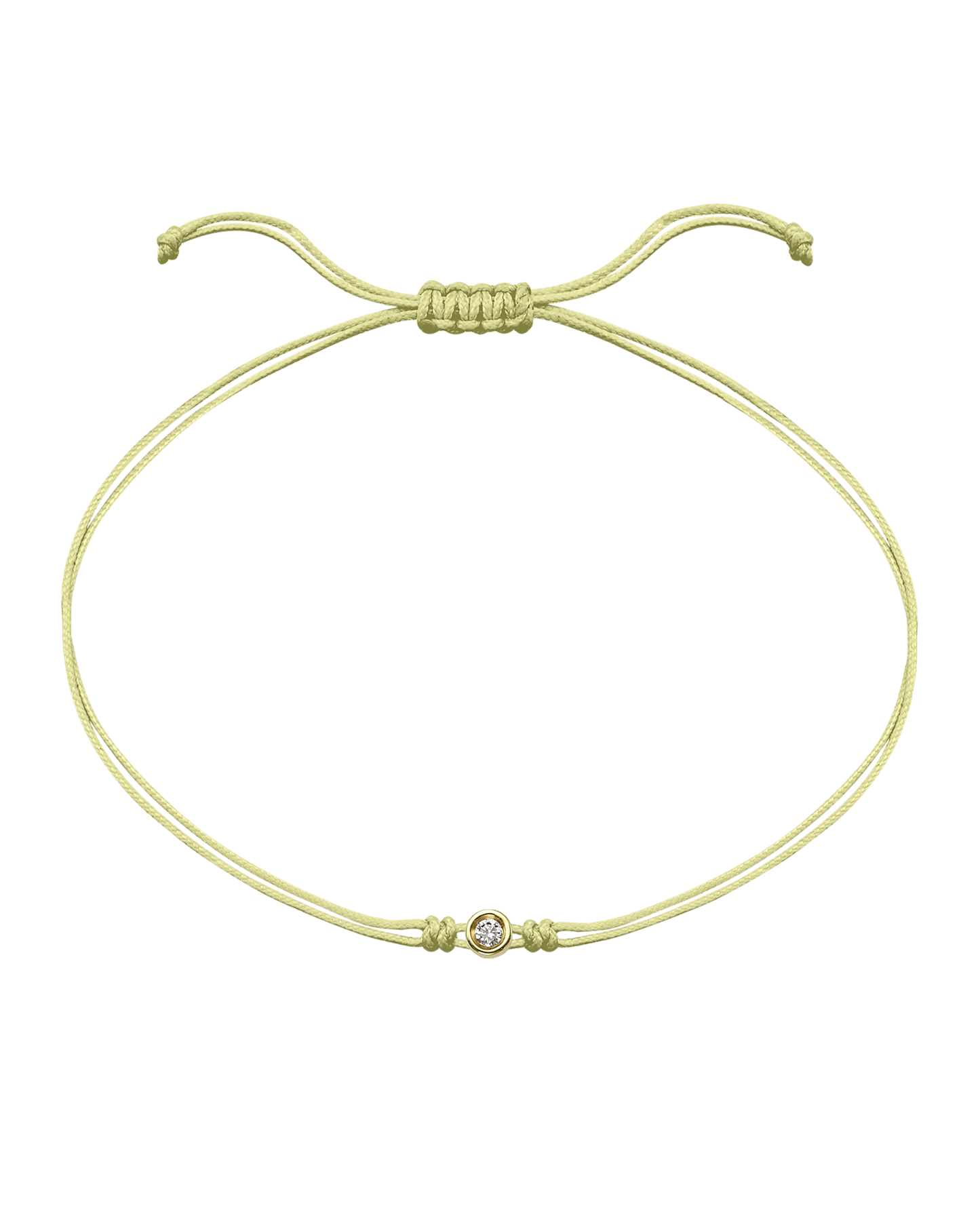 The Classic String of Love - 14K Yellow Gold Bracelets magal-dev Light Yellow Small: 0.03ct 