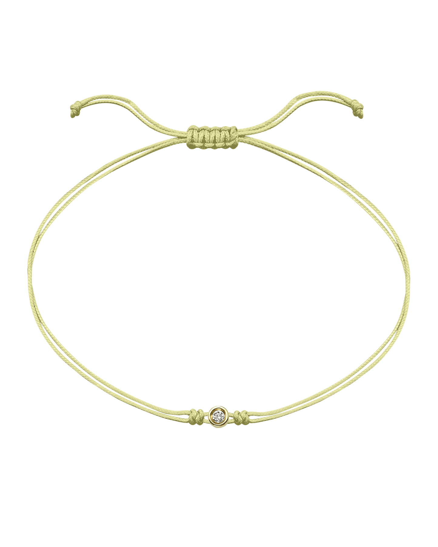 Le Classique String of Love Summer Édition - Or Jaune 14 carats Bracelets magal-dev Tropical Cosmopolitan - Jaune Pâle Small: 0.03 carats 