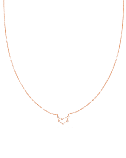 Capricorn Constellation Necklace - 18K Rose Vermeil Necklaces magal-dev 16" 