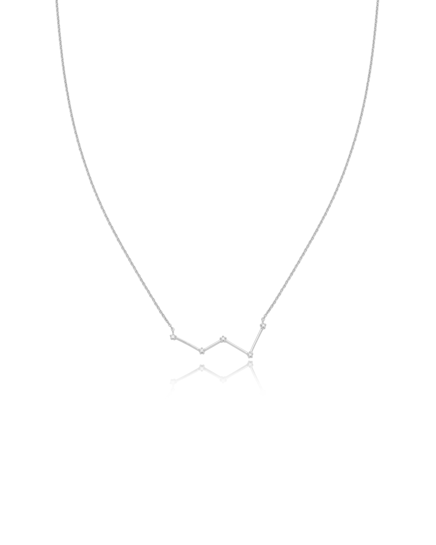 Ursa Major Constellation Necklace - 925 Sterling Silver Necklaces magal-dev Cassiopeia 16" 