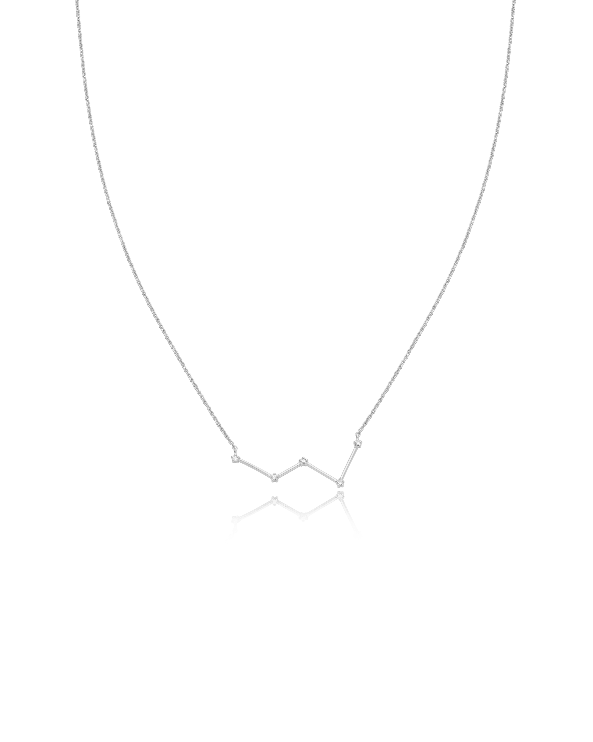 Ursa Major Constellation Necklace - 925 Sterling Silver Necklaces magal-dev Cassiopeia 16" 