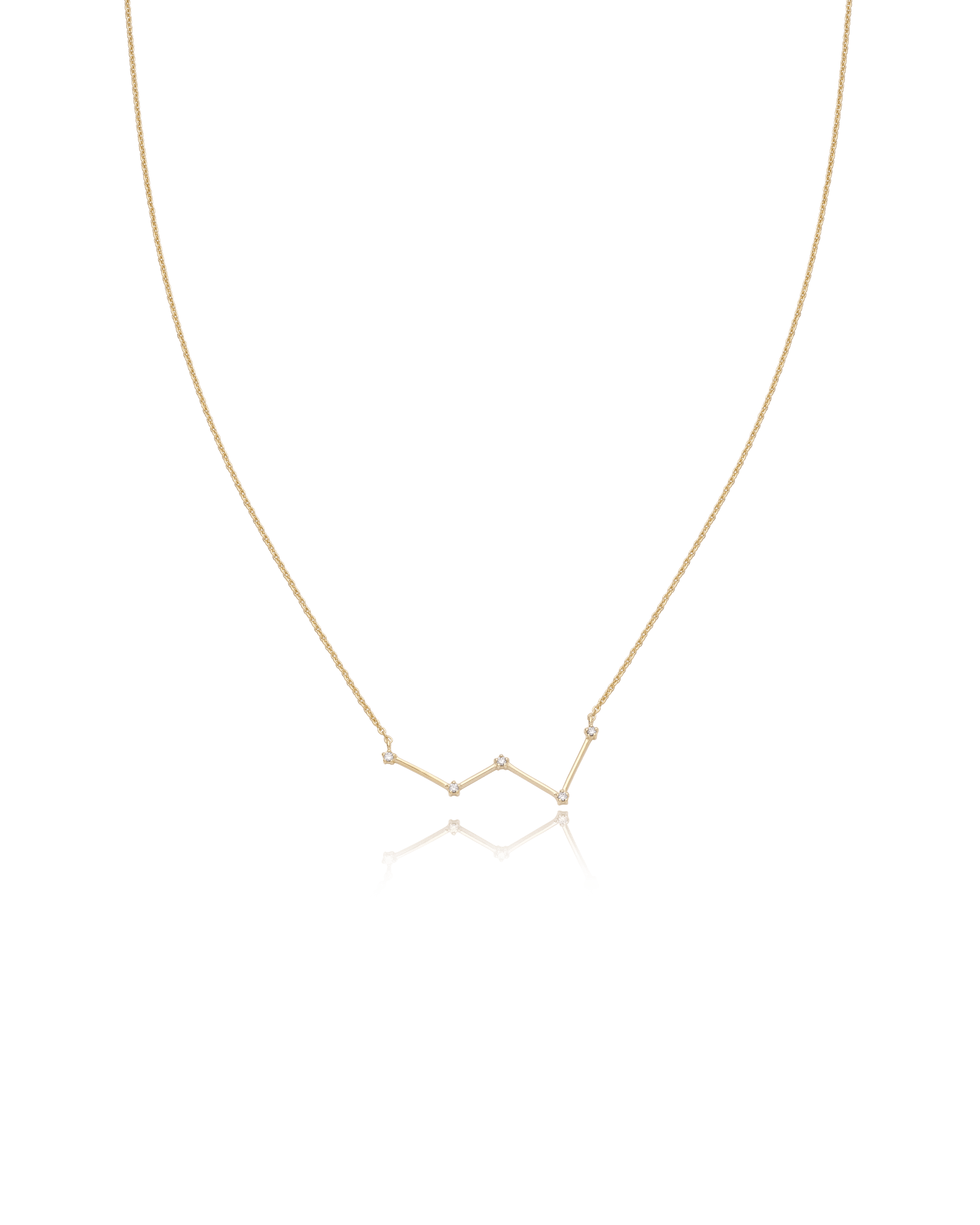 Ursa Major Constellation Necklace - 18K Gold Vermeil Necklaces magal-dev Cassiopeia 16" 