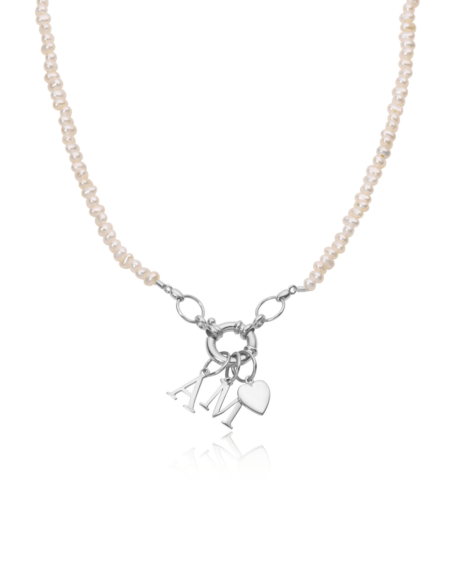 Watermelon Charm Lock Necklace - 925 Sterling Silver Necklaces magal-dev Pearl (OUT OF STOCK) 1 Charm 16"