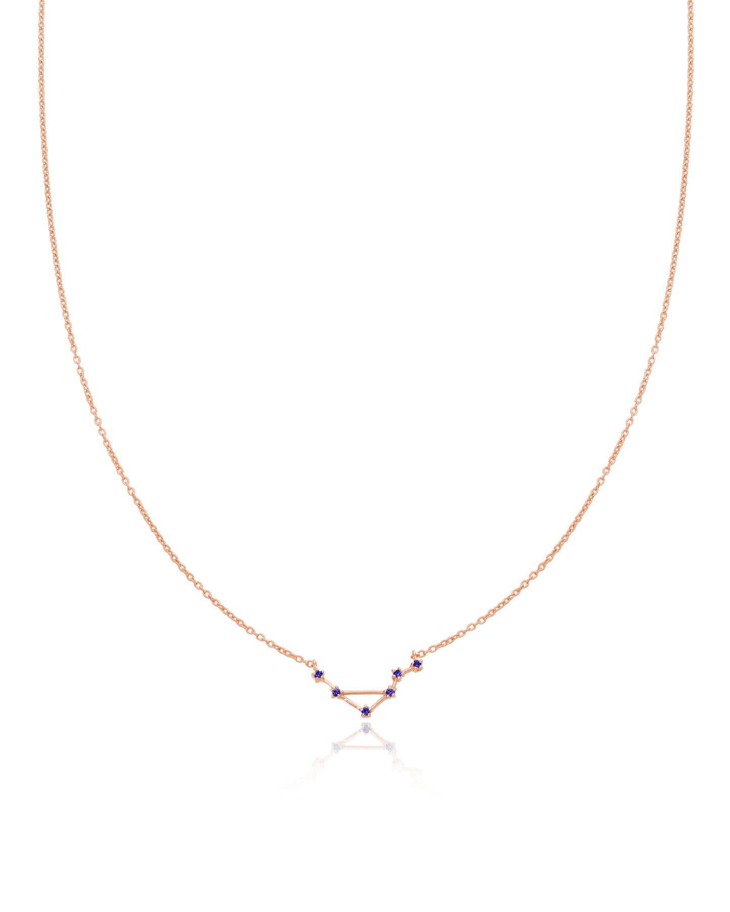 Constellation Birthstone Necklace - 18K Rose Vermeil Necklaces magal-dev 