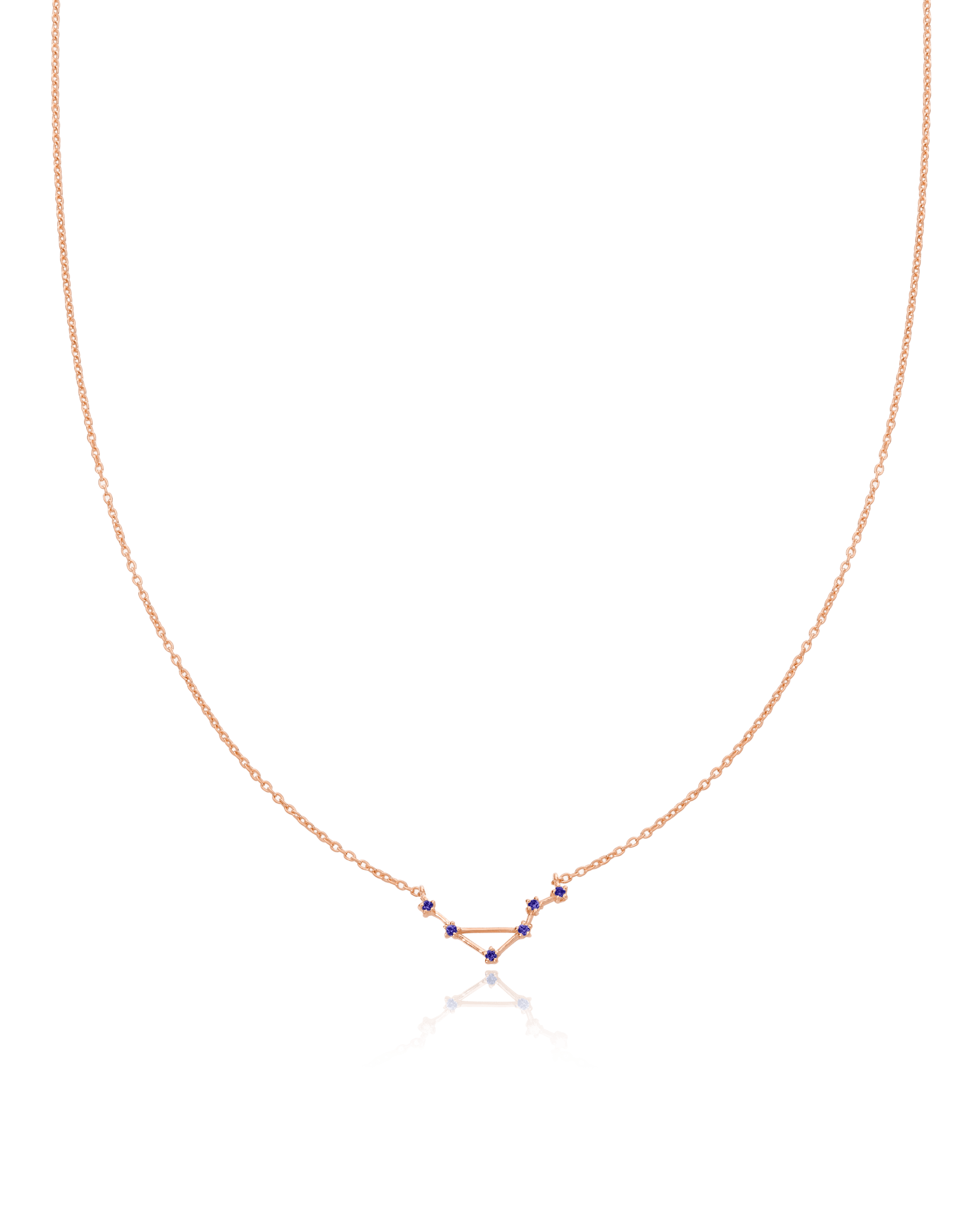 Constellation Birthstone Necklace - 18K Rose Vermeil Necklaces magal-dev 