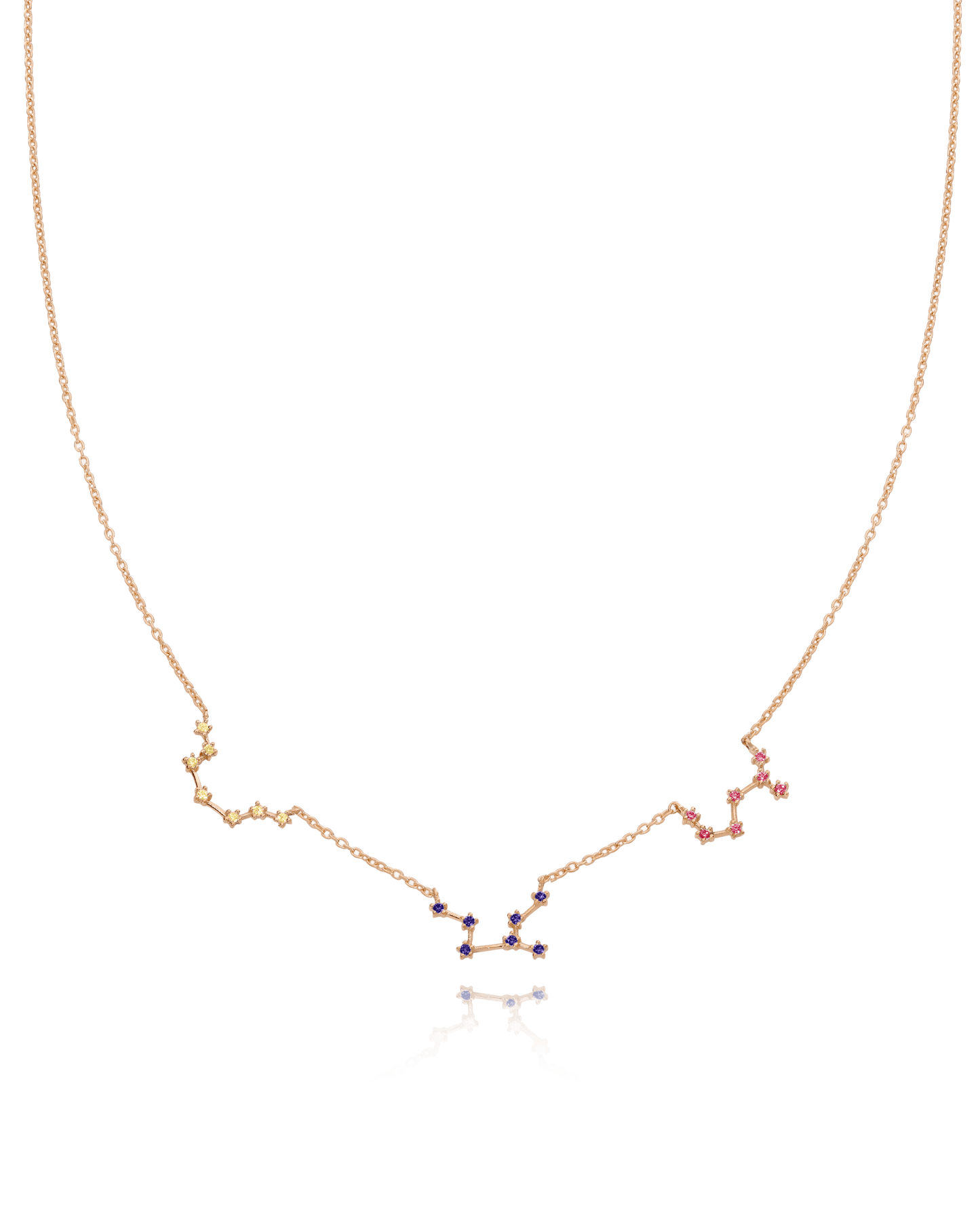 Constellation Birthstone Necklace - 18K Rose Vermeil Necklaces magal-dev 1 Constellation 16" 