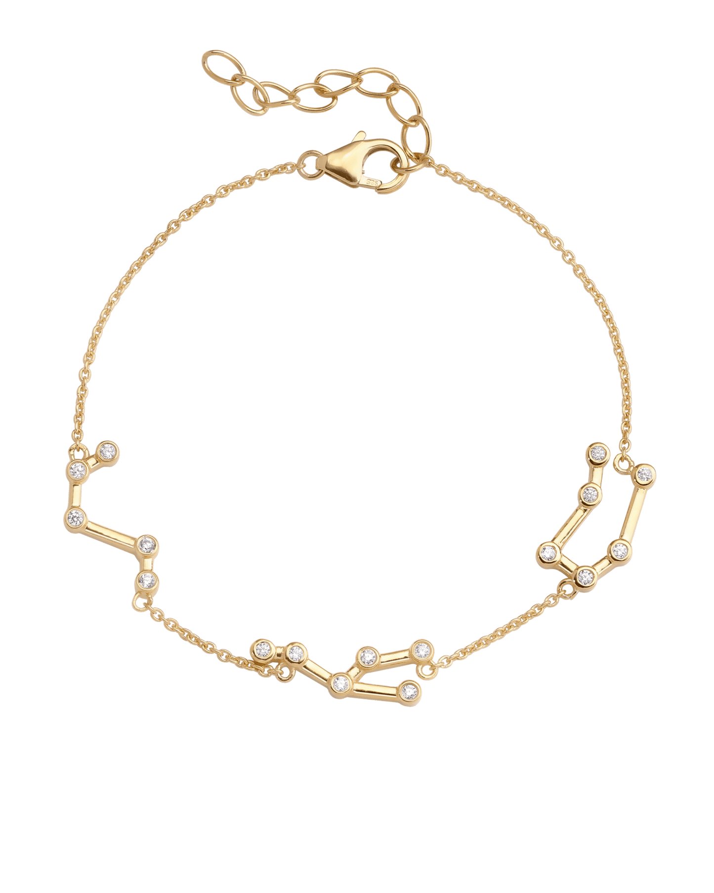 Constellation Bracelet - 18K Gold Vermeil Bracelets magal-dev 1 Constellation 6" + 1" Extender 
