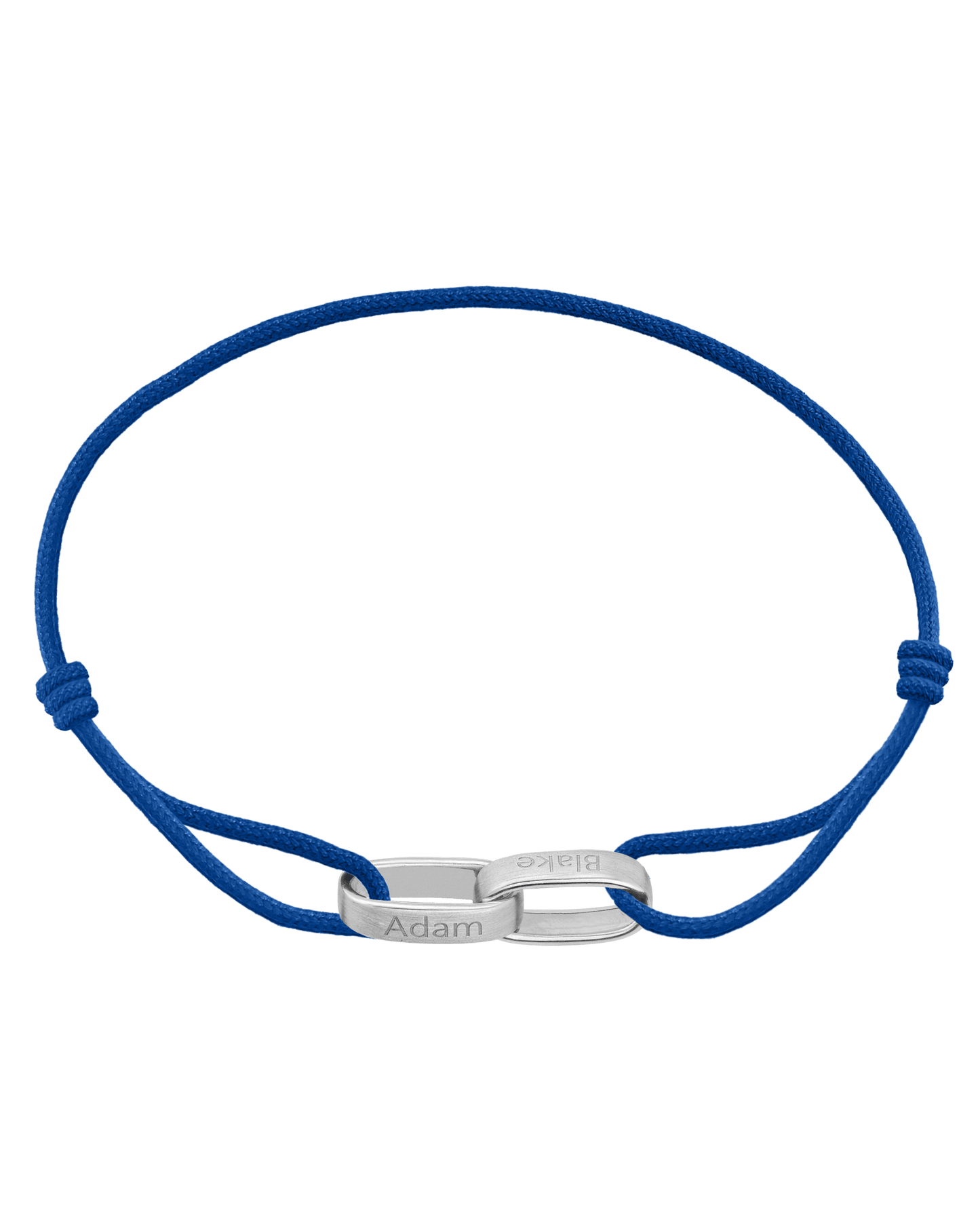 Bracelet Cooper - Argent 925 Bracelets magal-dev Bleu 1 Nom Ajustable de 19 cm à 26.7 cm