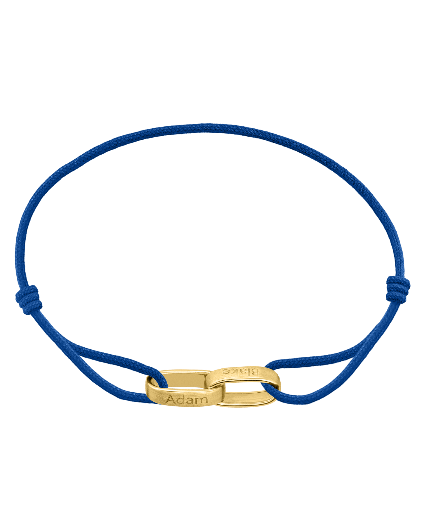 Cooper Bracelet - 18K Gold Vermeil Bracelets magal-dev Blue 1 Name Adjustable 7.5"-10.5"