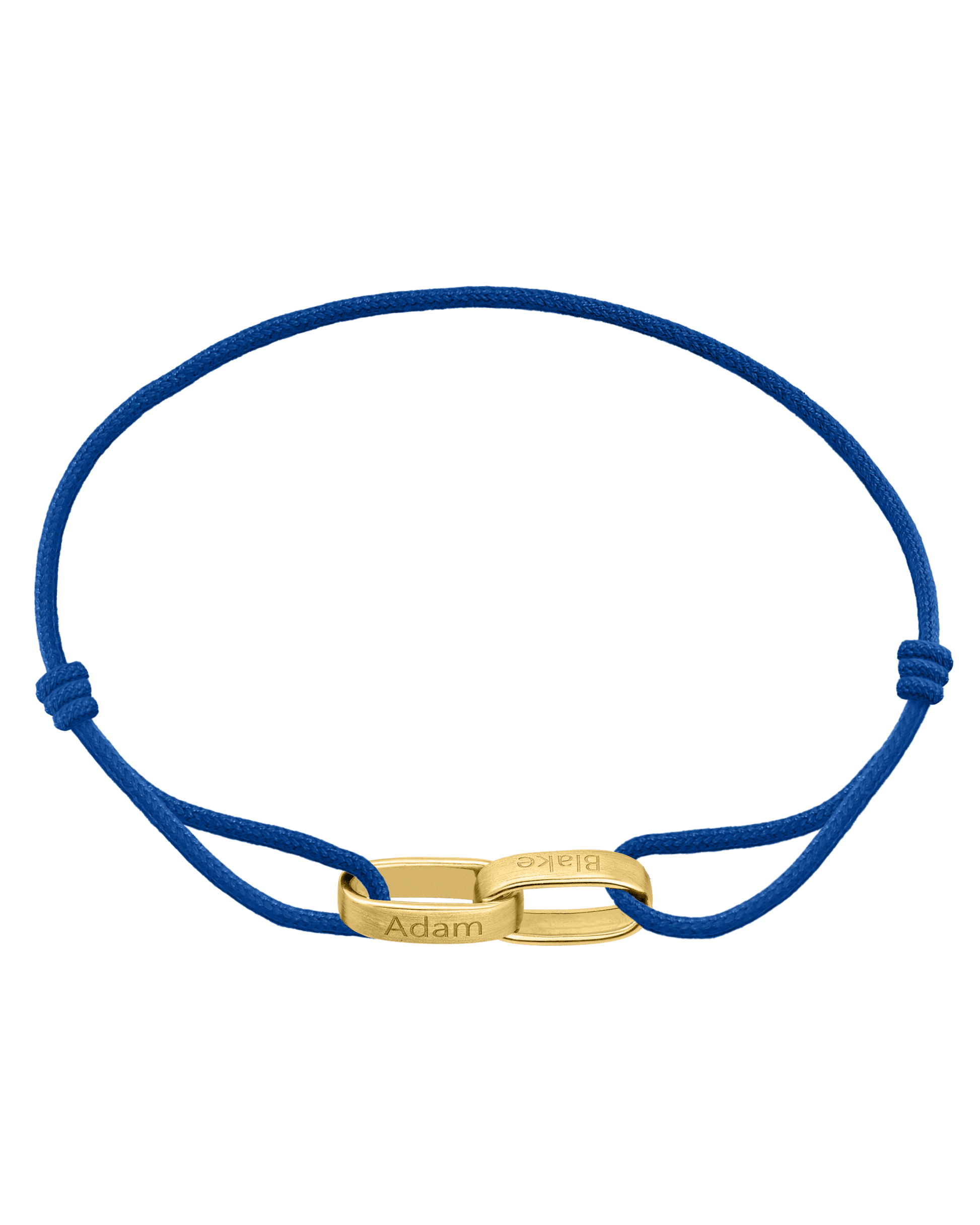 Cooper Bracelet - 18K Gold Vermeil Bracelets magal-dev Blue 1 Name Adjustable 7.5"-10.5"