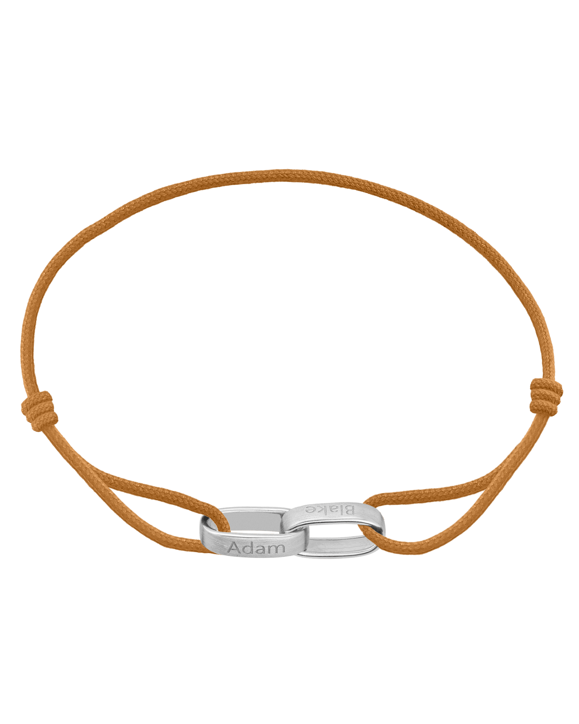 Bracelet Cooper - Argent 925 Bracelets magal-dev Marron 1 Nom Ajustable de 19 cm à 26.7 cm