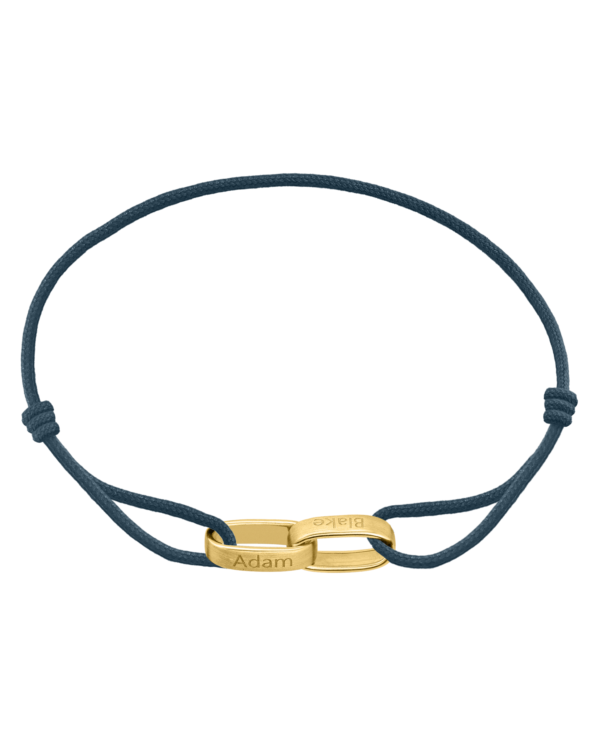 Cooper Bracelet - 18K Gold Vermeil Bracelets magal-dev Indigo 1 Name Adjustable 7.5"-10.5"