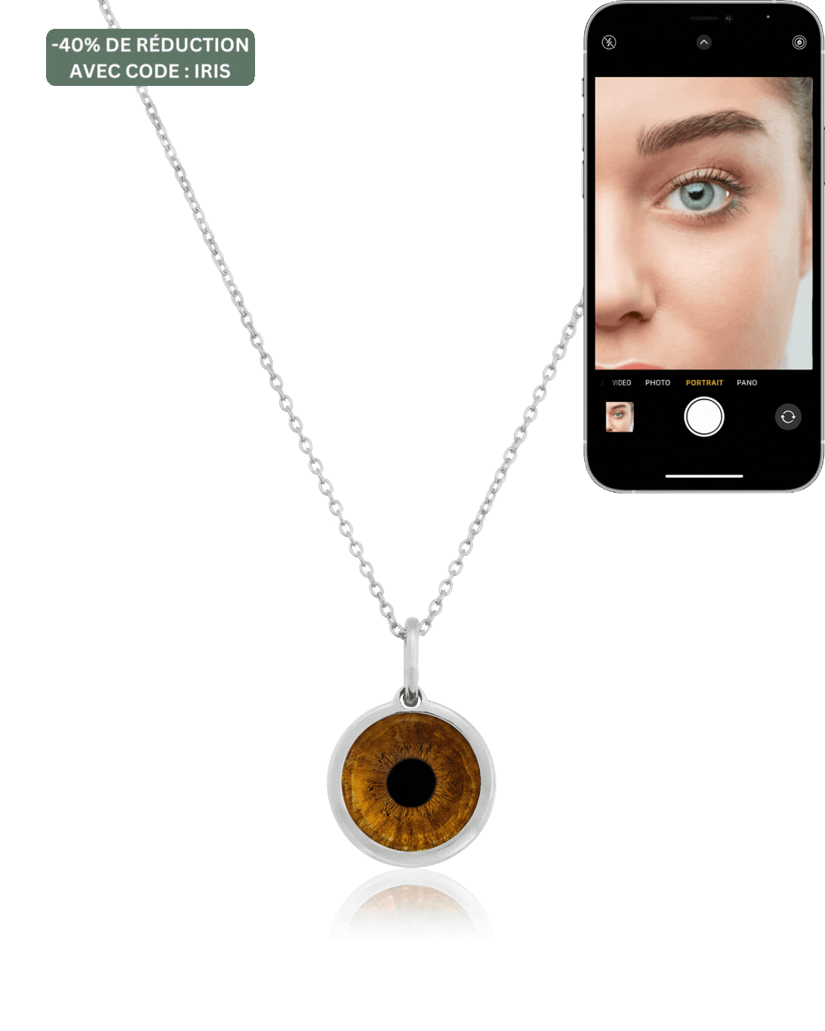 COLLIER MAGAL MY IRIS™ - Argent 925 Necklaces magal-dev 1 Iris 40cm 