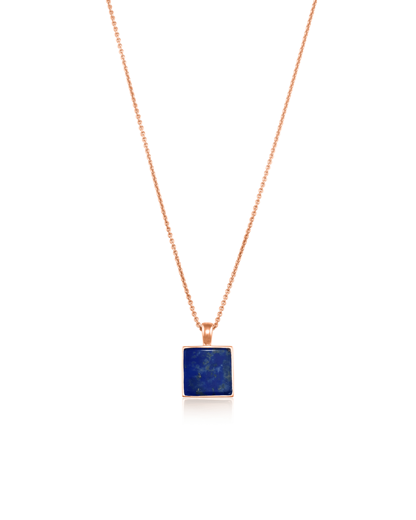 El Dorado Necklace - 18K Rose Vermeil Necklaces magal-dev Blue Lapis 22" 