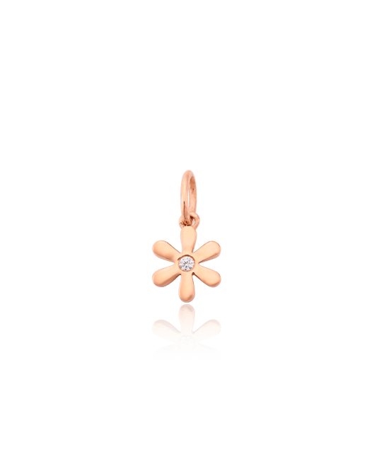 Flower Charm - 18K Rose Vermeil Charm magal-dev No 