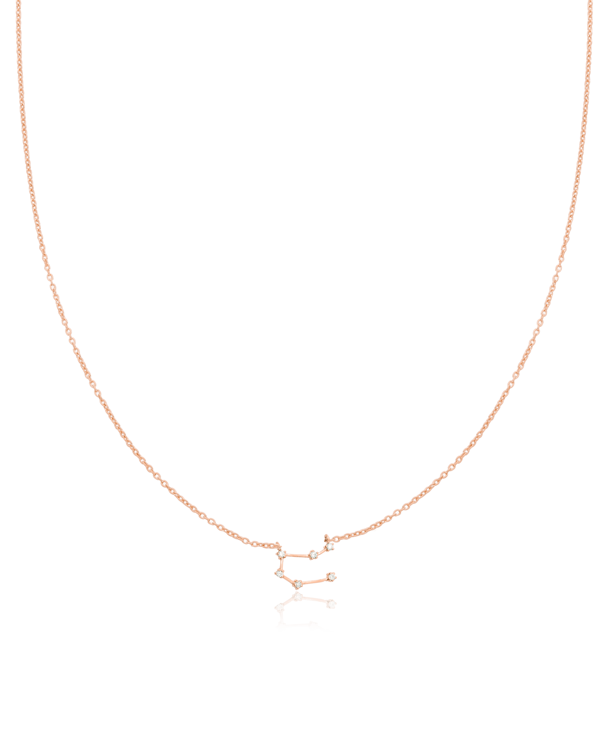 Gemini Constellation Necklace - 18K Rose Vermeil Necklaces magal-dev 16" 