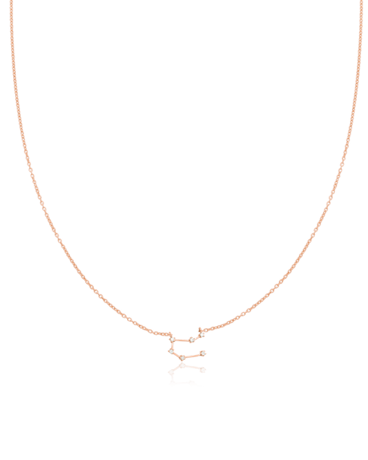 Gemini Constellation Necklace - 18K Rose Vermeil Necklaces magal-dev 16" 