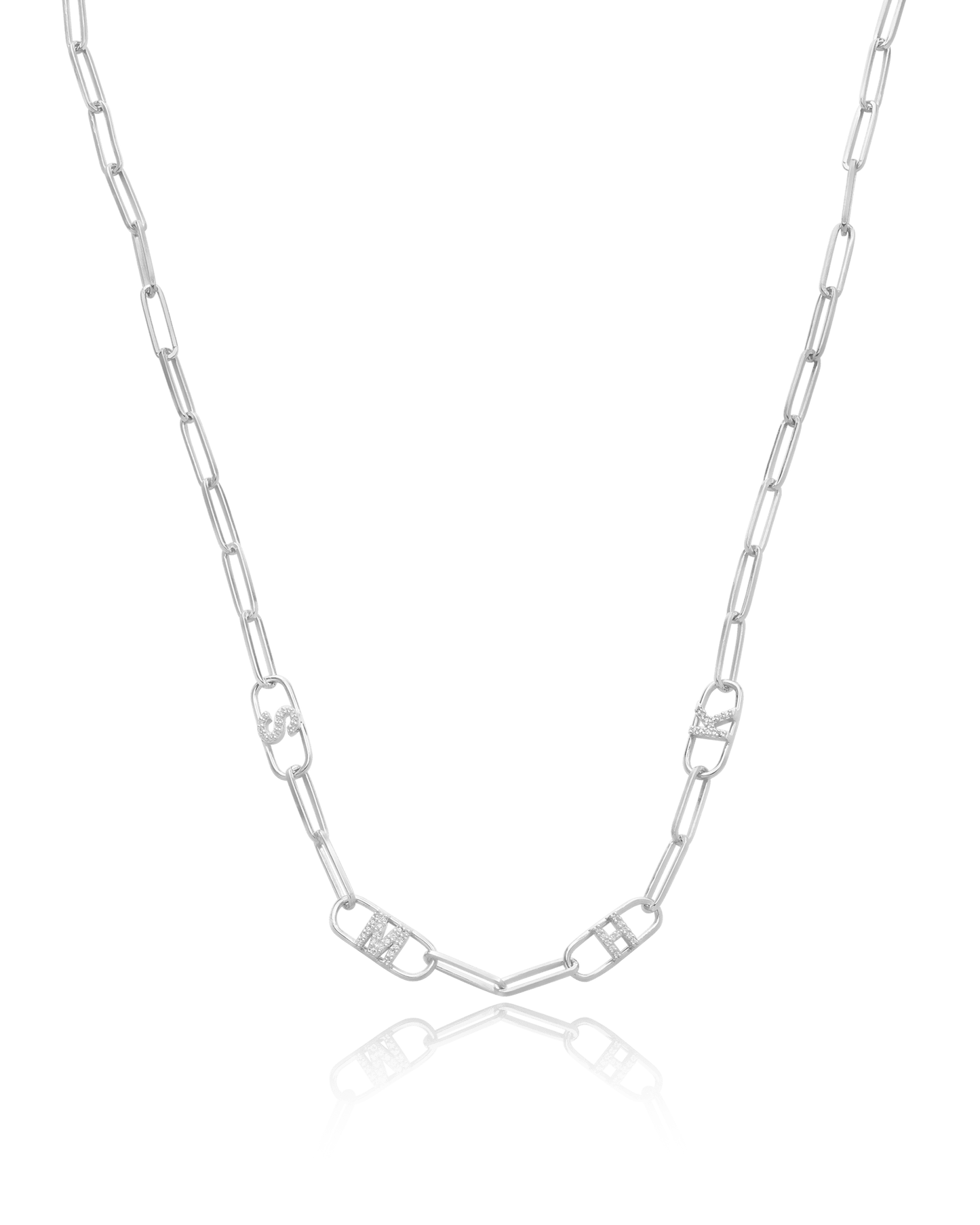Initials Link Necklace - 18K Gold Vermeil Necklaces magal-dev 